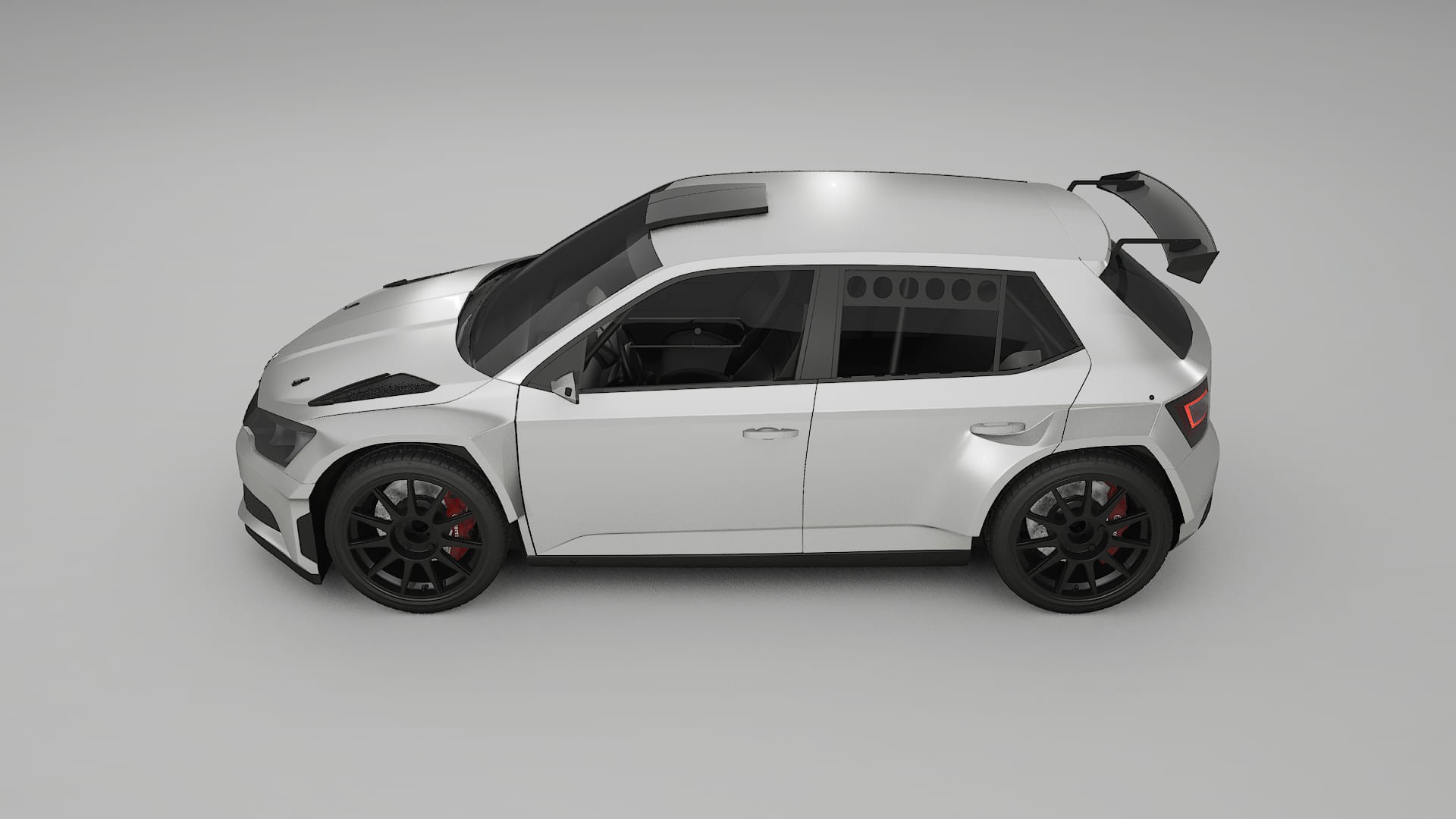 Škoda Fabia R5 6V TPU Lakbeschermingsfolie | OPAL Kleurveranderende PPF – Volledig Voorgesneden Kit