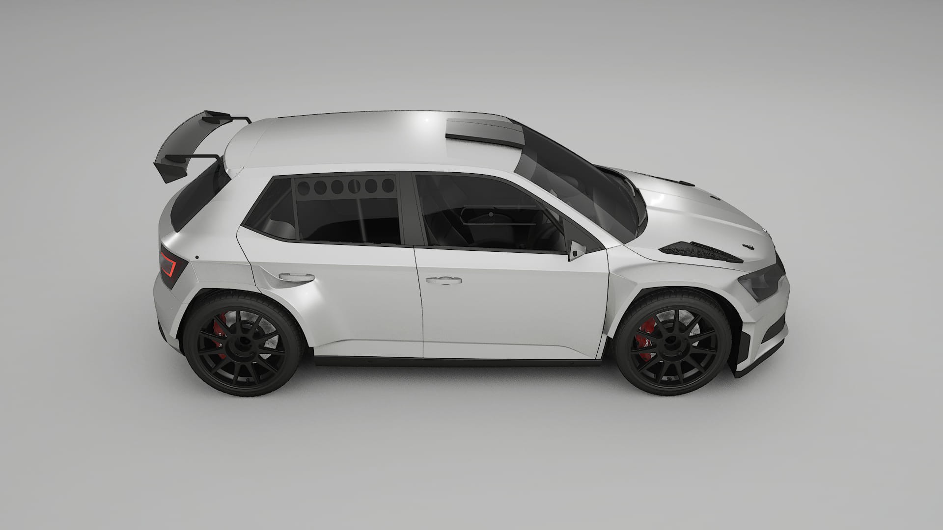 Škoda Fabia R5 6V TPU Lakbeschermingsfolie | OPAL Kleurveranderende PPF – Volledig Voorgesneden Kit