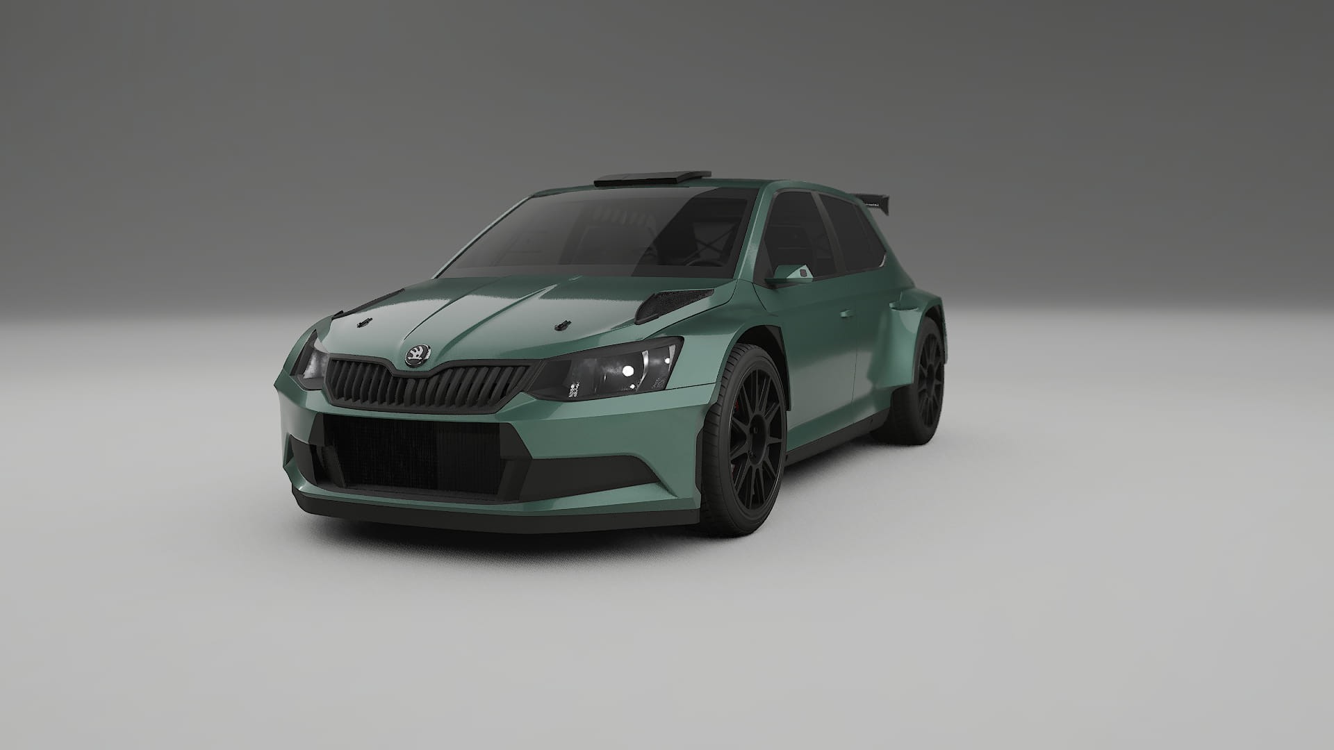 Škoda Fabia R5 6V TPU Lakbeschermingsfolie | EVERGREEN Kleurveranderende PPF – Volledig Voorgesneden Kit