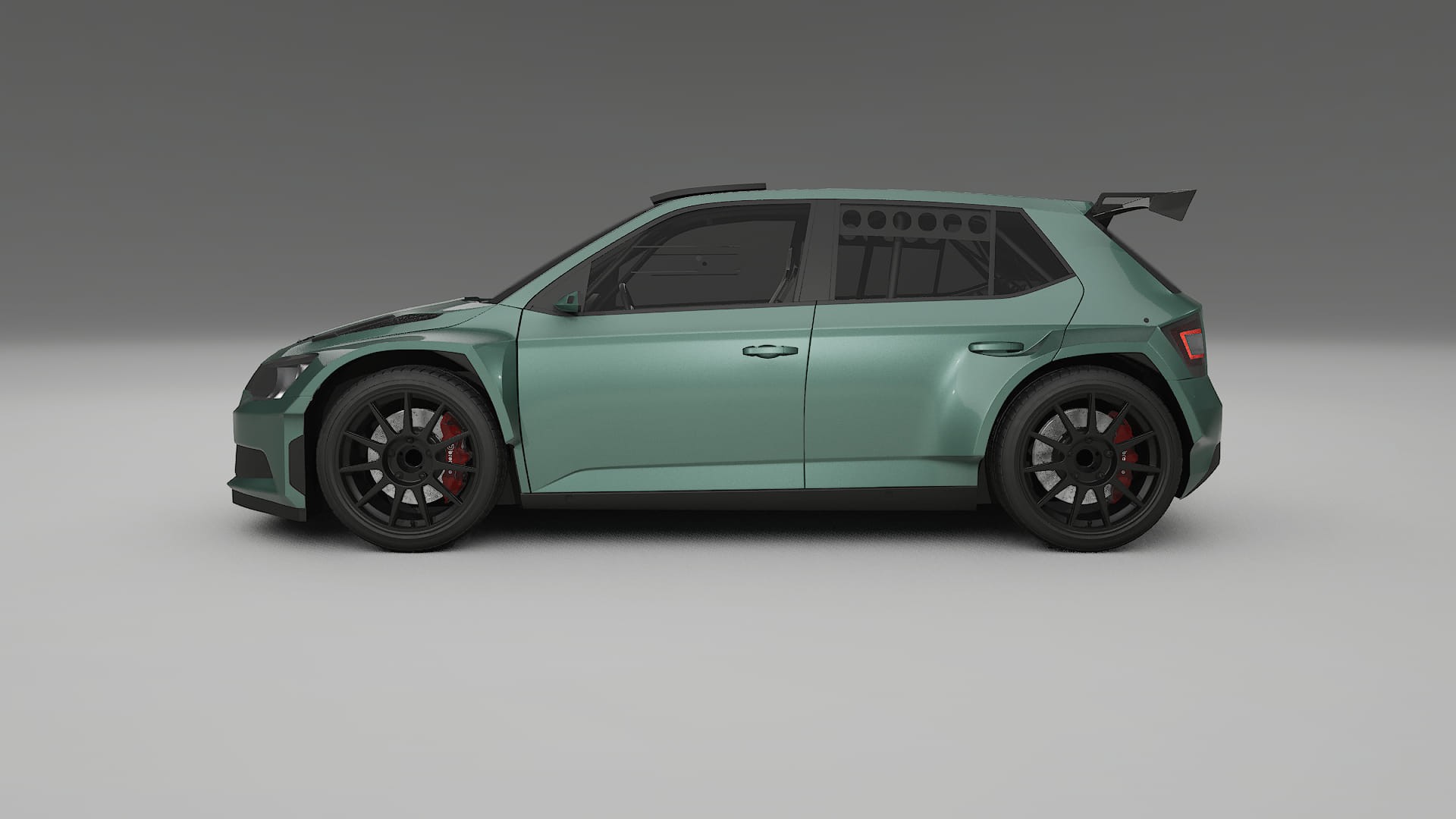Škoda Fabia R5 6V TPU Lakbeschermingsfolie | EVERGREEN Kleurveranderende PPF – Volledig Voorgesneden Kit