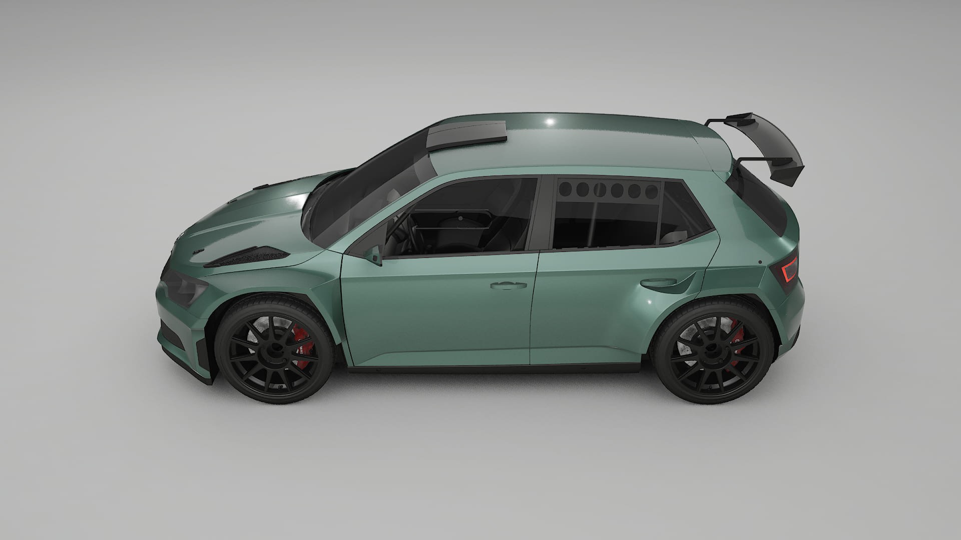 Škoda Fabia R5 6V TPU Lakbeschermingsfolie | EVERGREEN Kleurveranderende PPF – Volledig Voorgesneden Kit