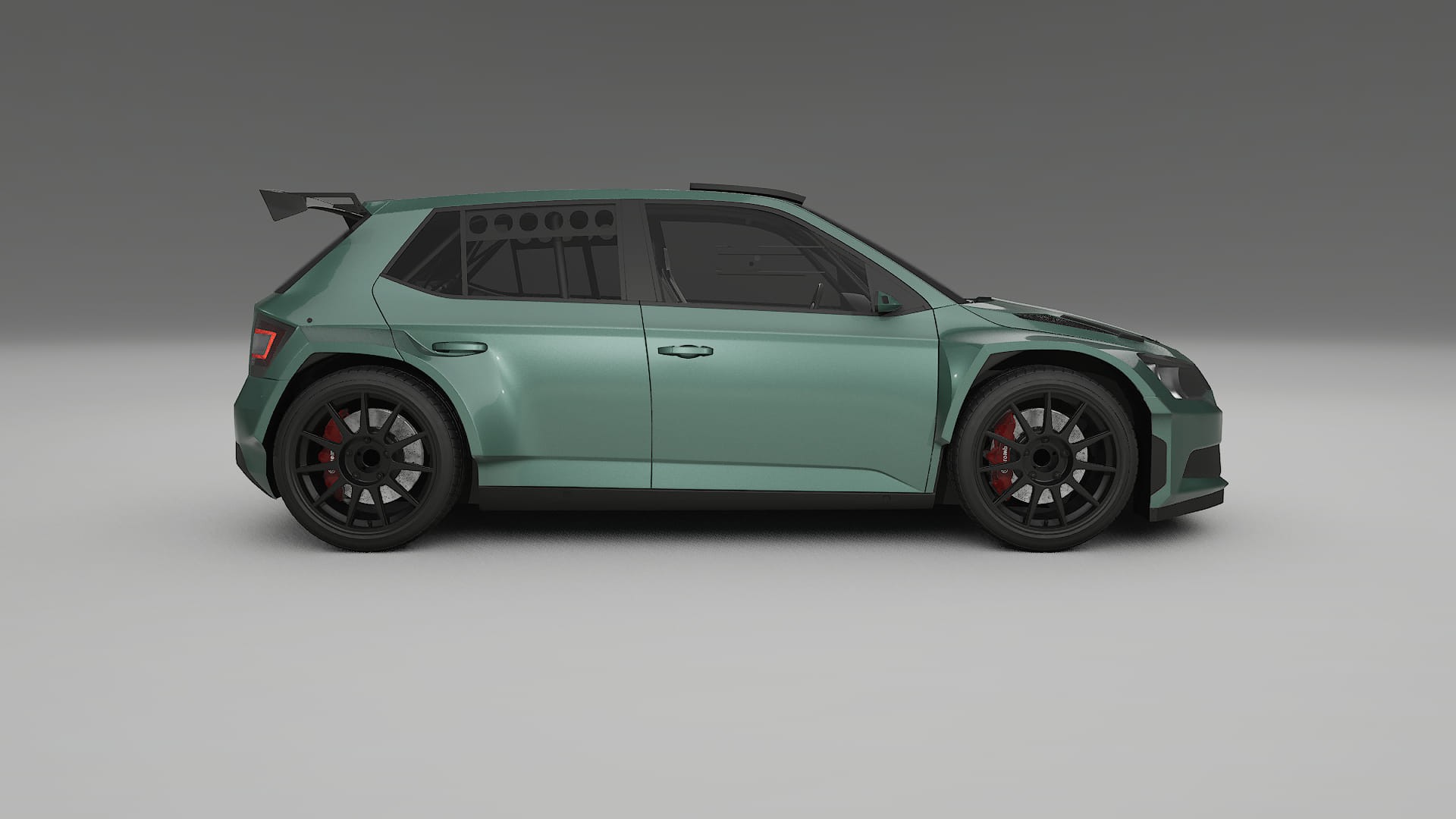 Škoda Fabia R5 6V TPU Lakbeschermingsfolie | EVERGREEN Kleurveranderende PPF – Volledig Voorgesneden Kit