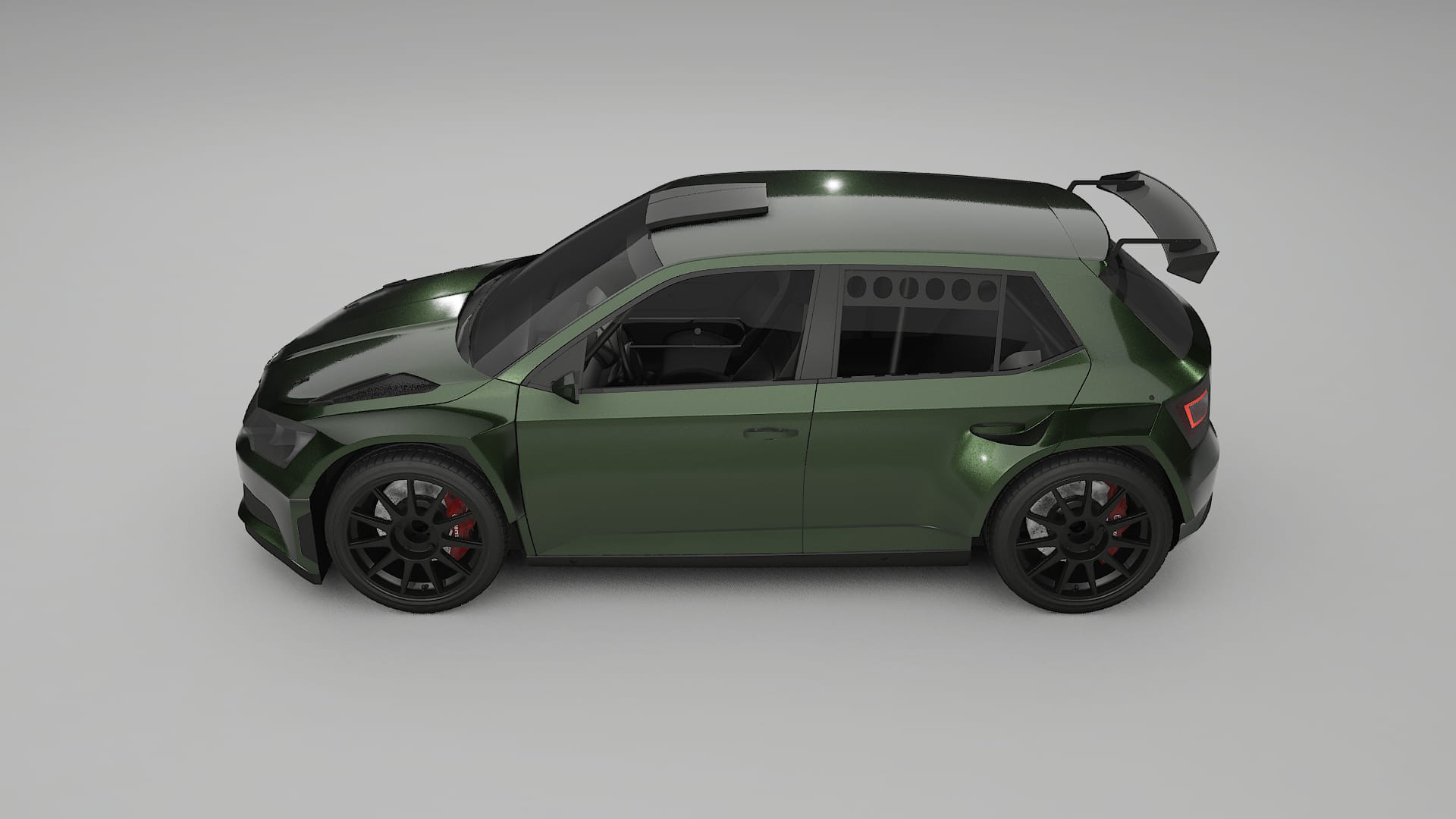 Škoda Fabia R5 6V TPU Lakbeschermingsfolie | LAGOON Kleurveranderende PPF – Volledig Voorgesneden Kit
