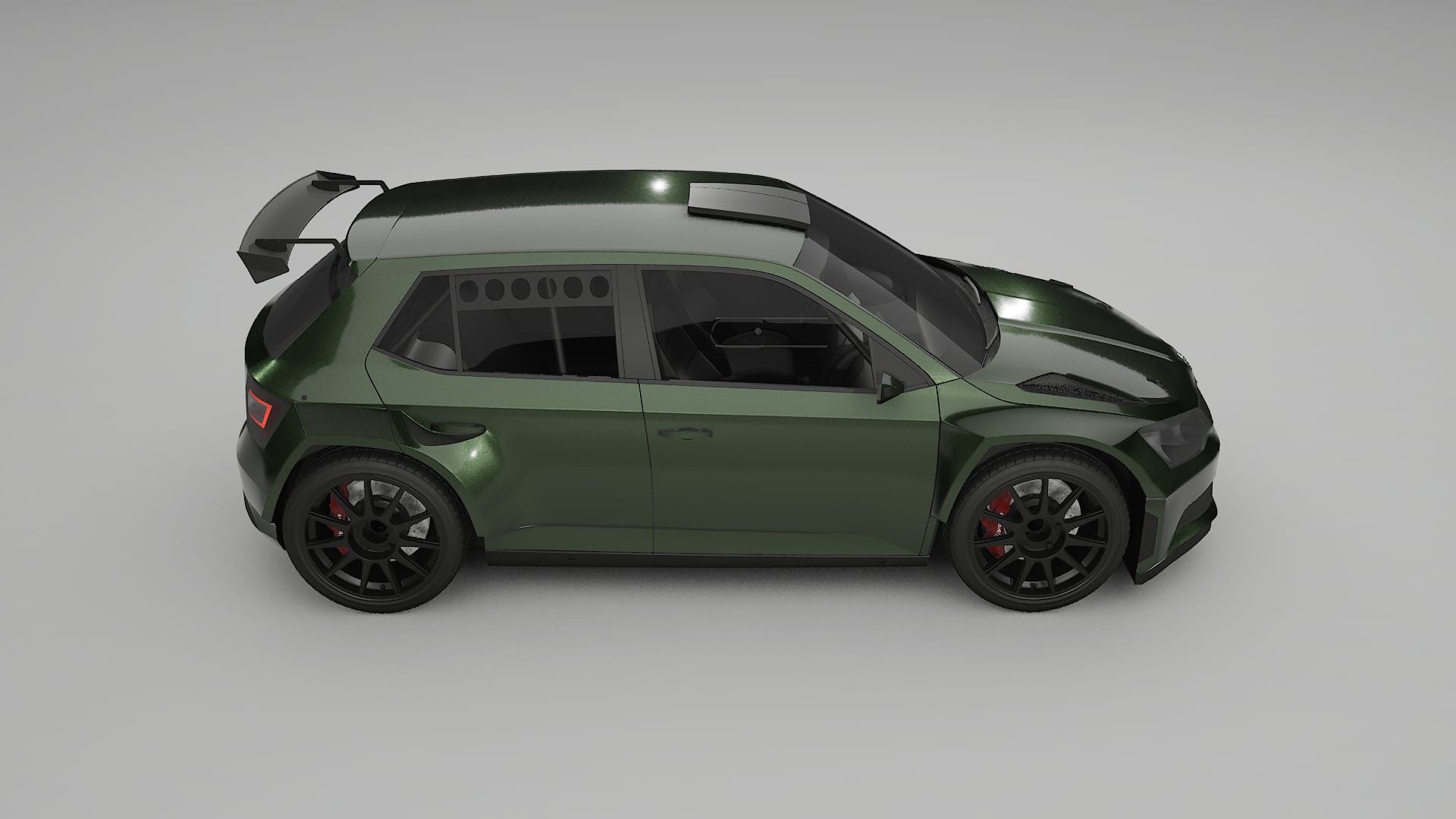 Škoda Fabia R5 6V TPU Lakbeschermingsfolie | LAGOON Kleurveranderende PPF – Volledig Voorgesneden Kit