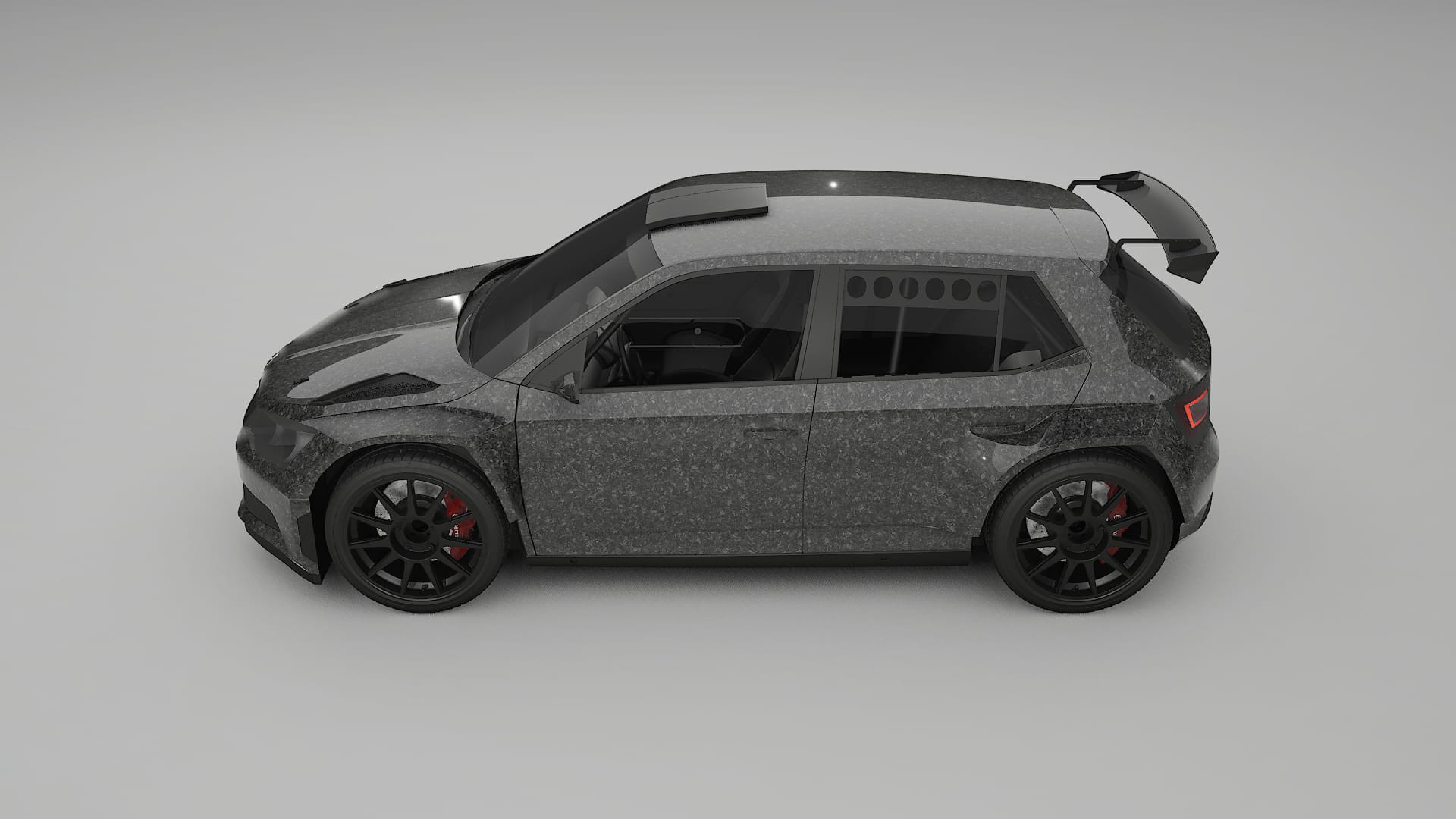 Škoda Fabia R5 6V TPU Lakbeschermingsfolie | FORGED S Kleurveranderende PPF – Volledig Voorgesneden Kit