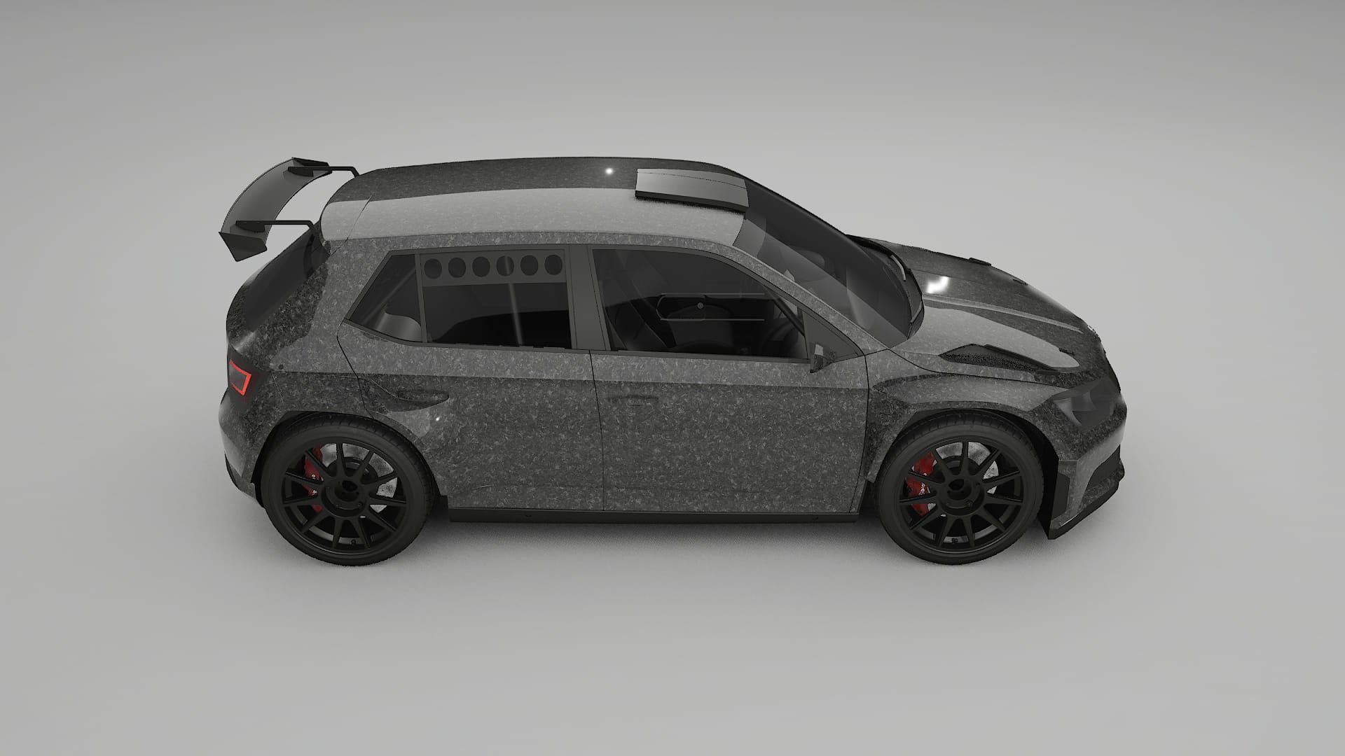 Škoda Fabia R5 6V TPU Lakbeschermingsfolie | FORGED S Kleurveranderende PPF – Volledig Voorgesneden Kit