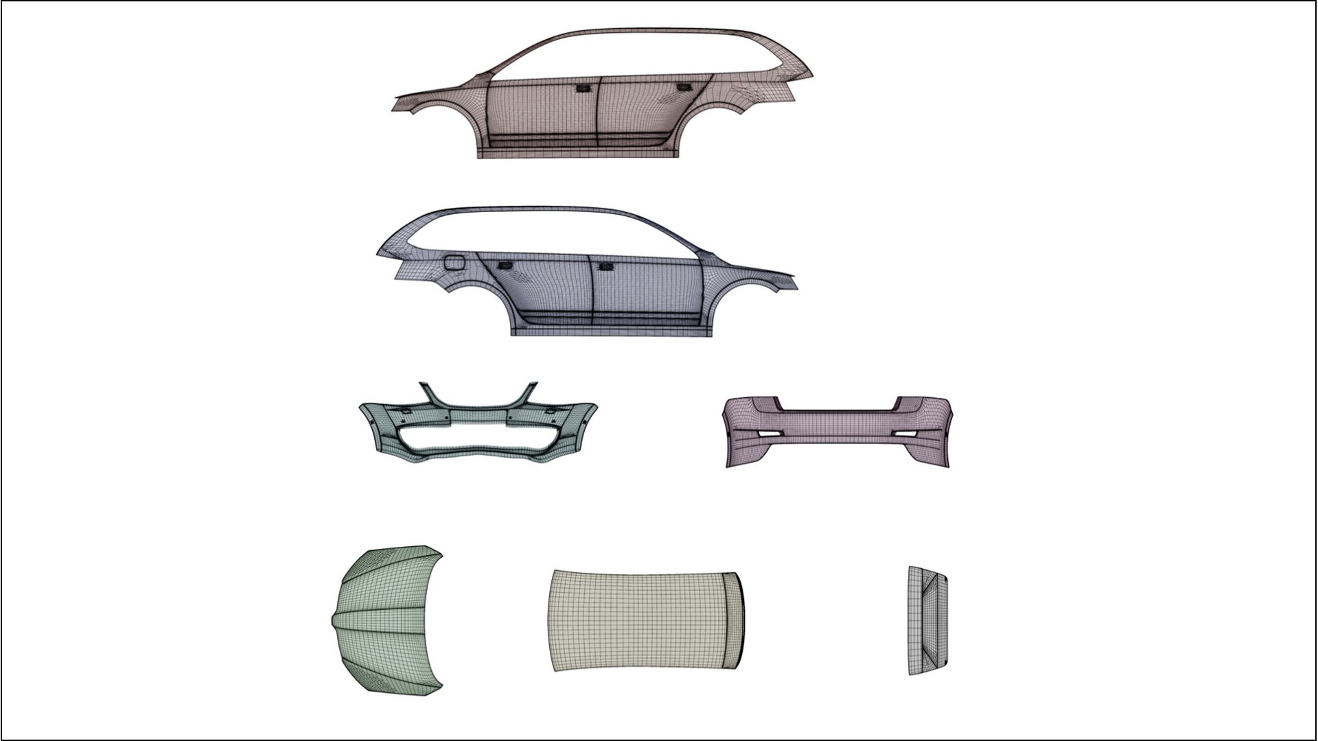 Škoda Octavia combi 5E TPU Lakbeschermingsfolie | VIOLET Kleurveranderende PPF – Volledig Voorgesneden Kit