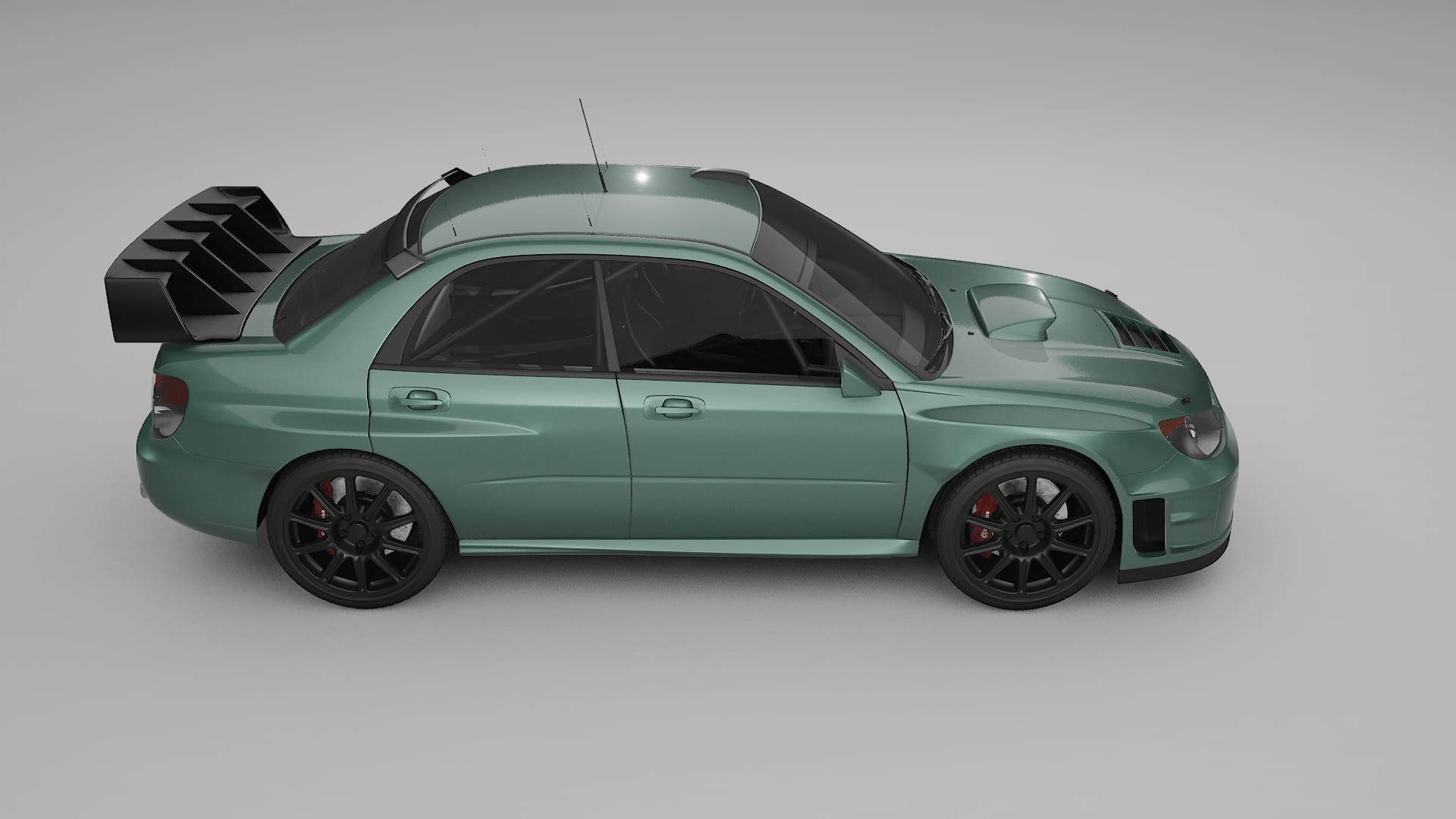 Subaru Impreza WRC GD TPU Lakbeschermingsfolie | EVERGREEN Kleurveranderende PPF – Volledig Voorgesneden Kit