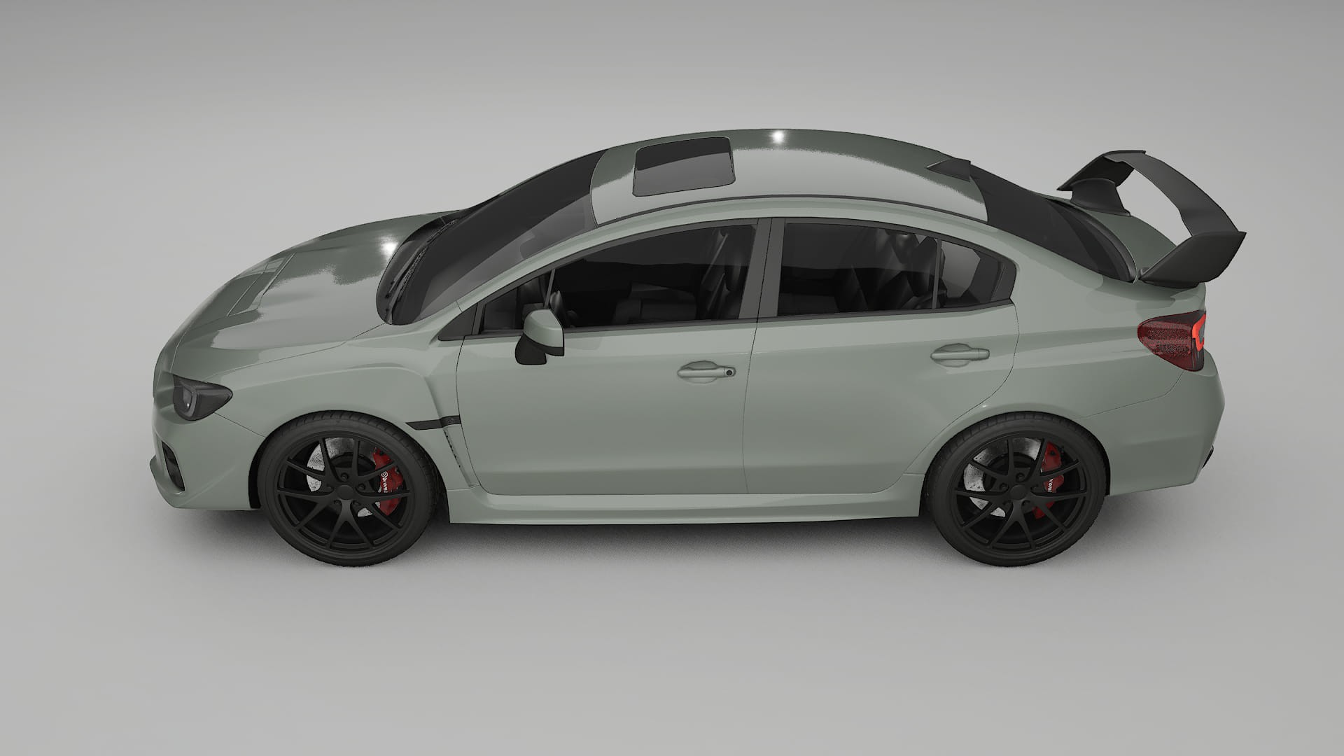 Subaru Impreza WRX Sti VA prefacelift pre LCI TPU Lakbeschermingsfolie | SLATE Kleurveranderende PPF – Volledig Voorgesneden K