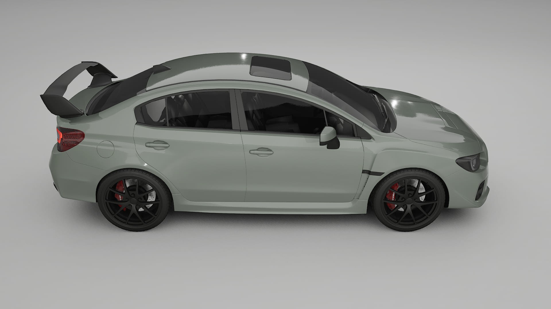 Subaru Impreza WRX Sti VA prefacelift pre LCI TPU Lakbeschermingsfolie | SLATE Kleurveranderende PPF – Volledig Voorgesneden K