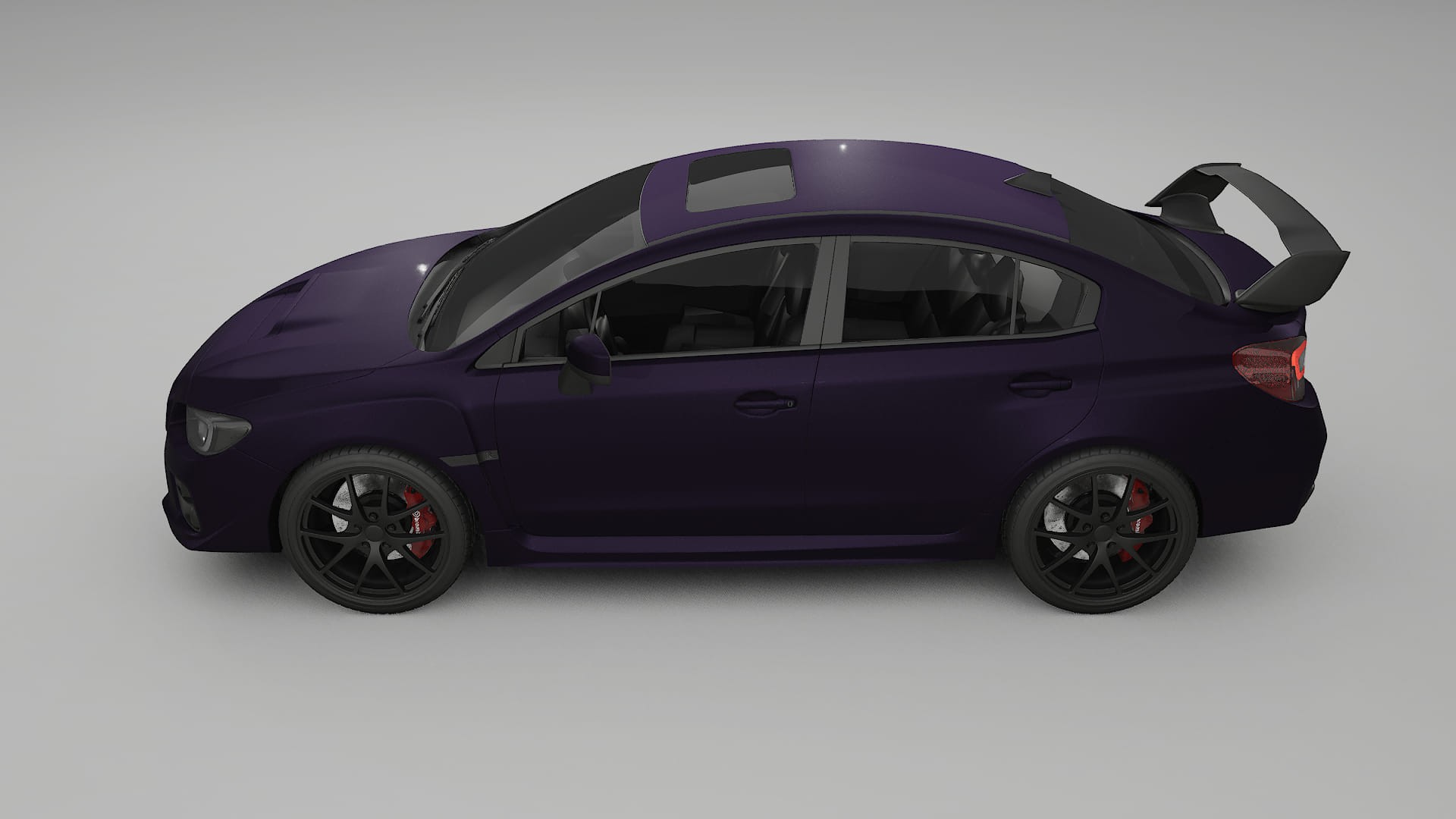 Subaru Impreza WRX Sti VA prefacelift pre LCI TPU Lakbeschermingsfolie | VIOLET Kleurveranderende PPF – Volledig Voorgesneden 
