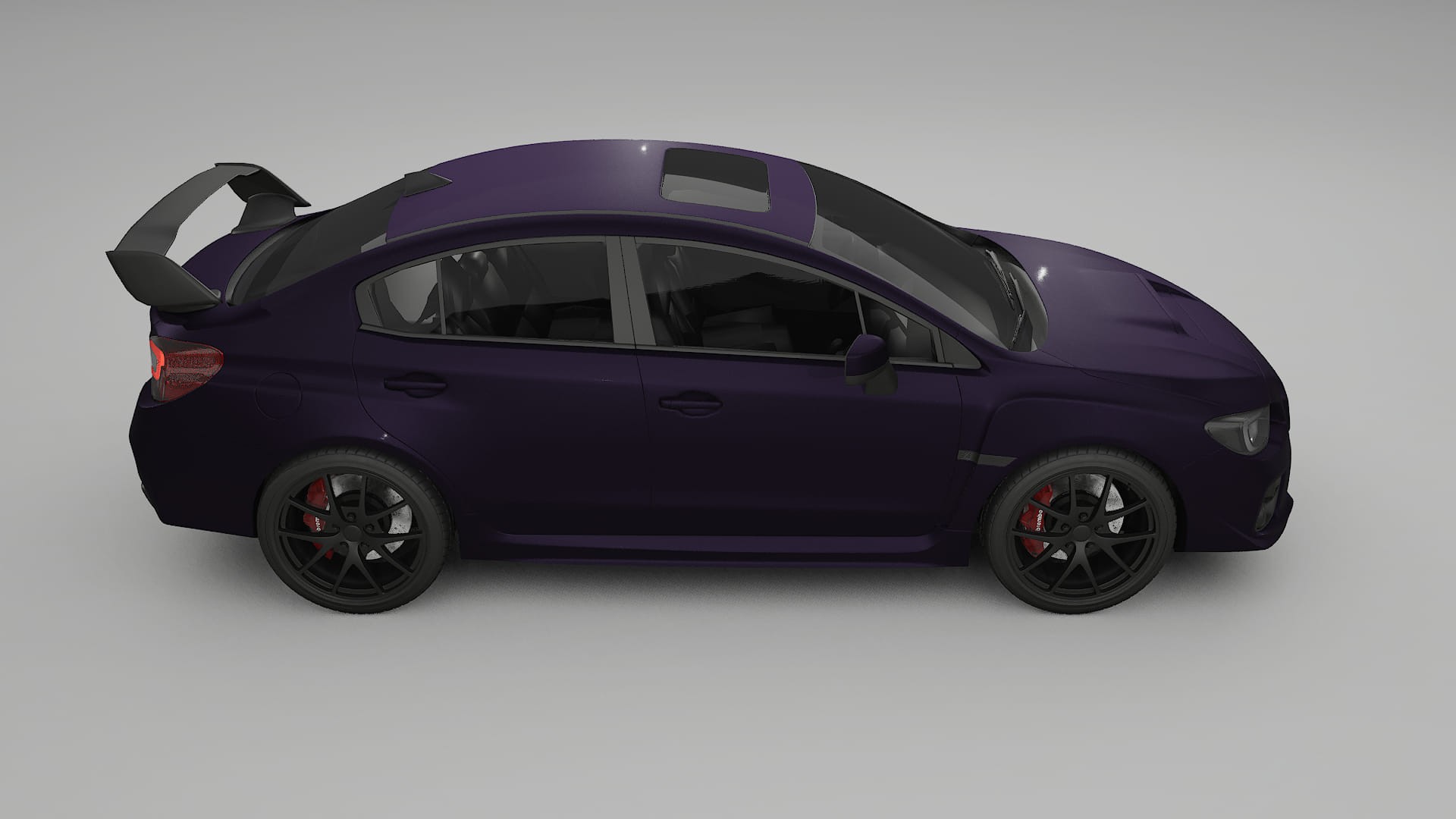Subaru Impreza WRX Sti VA prefacelift pre LCI TPU Lakbeschermingsfolie | VIOLET Kleurveranderende PPF – Volledig Voorgesneden 