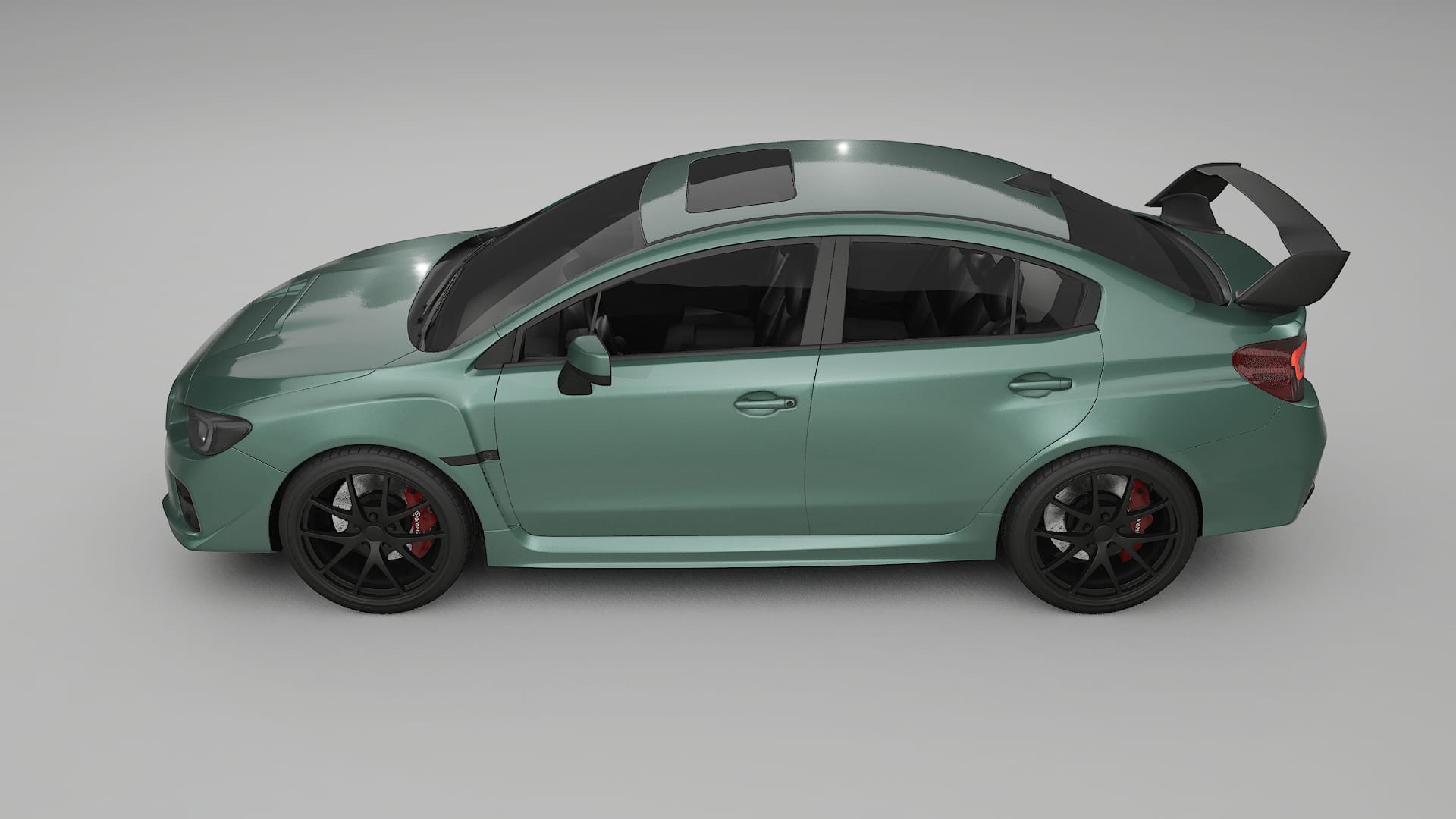 Subaru Impreza WRX Sti VA prefacelift pre LCI TPU Lakbeschermingsfolie | EVERGREEN Kleurveranderende PPF – Volledig Voorgesned
