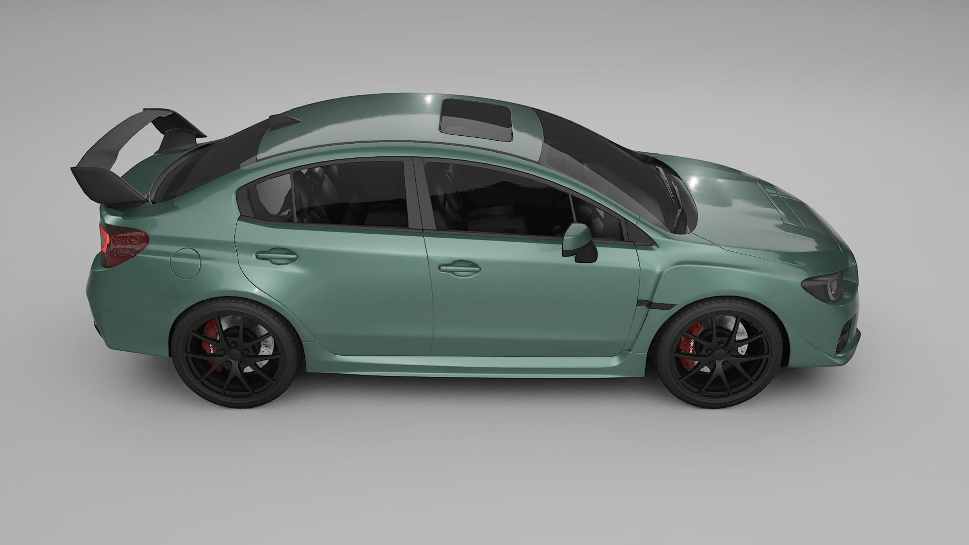 Subaru Impreza WRX Sti VA prefacelift pre LCI TPU Lakbeschermingsfolie | EVERGREEN Kleurveranderende PPF – Volledig Voorgesned