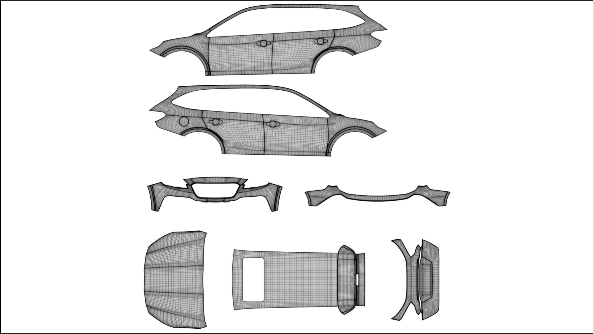 Subaru Outback VI BS prefacelift pre LCI TPU Lakbeschermingsfolie | SLATE Kleurveranderende PPF – Volledig Voorgesneden Kit 2