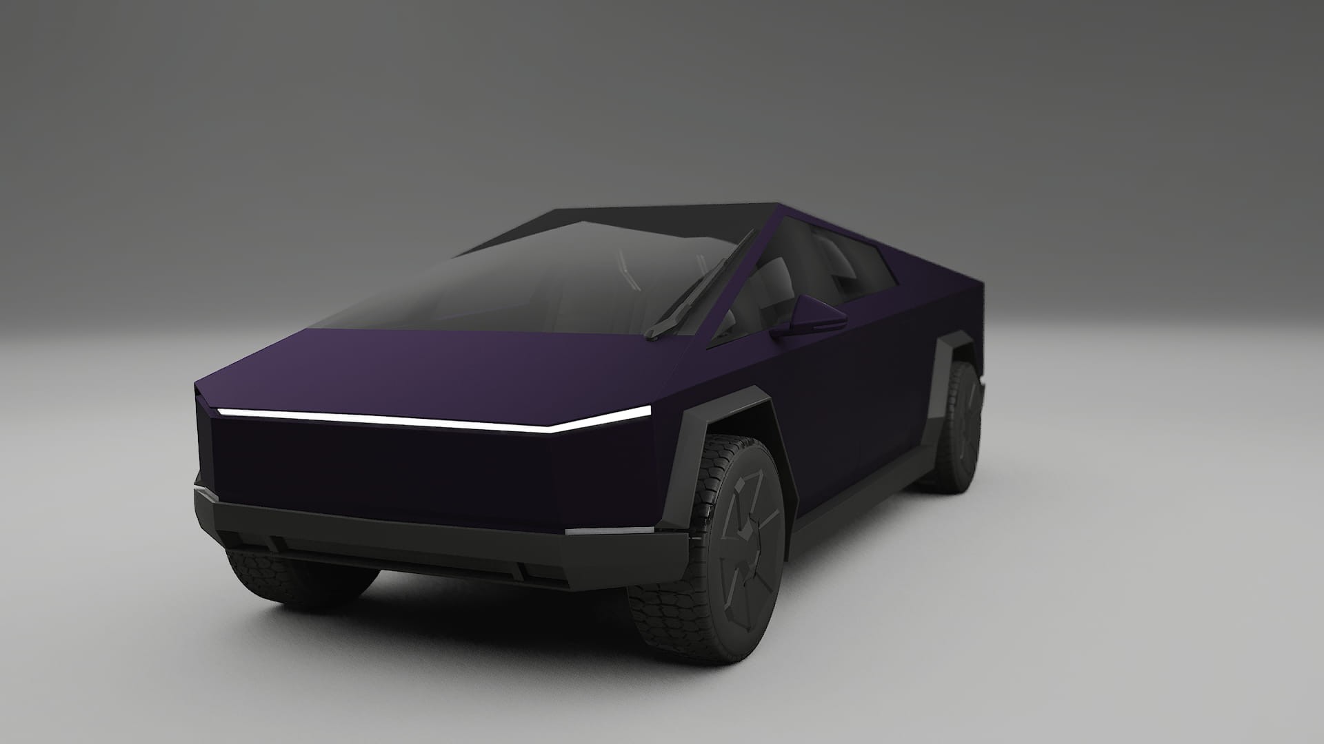 Tesla Cybertruck TPU Lakbeschermingsfolie | VIOLET Kleurveranderende PPF – Volledig Voorgesneden Kit