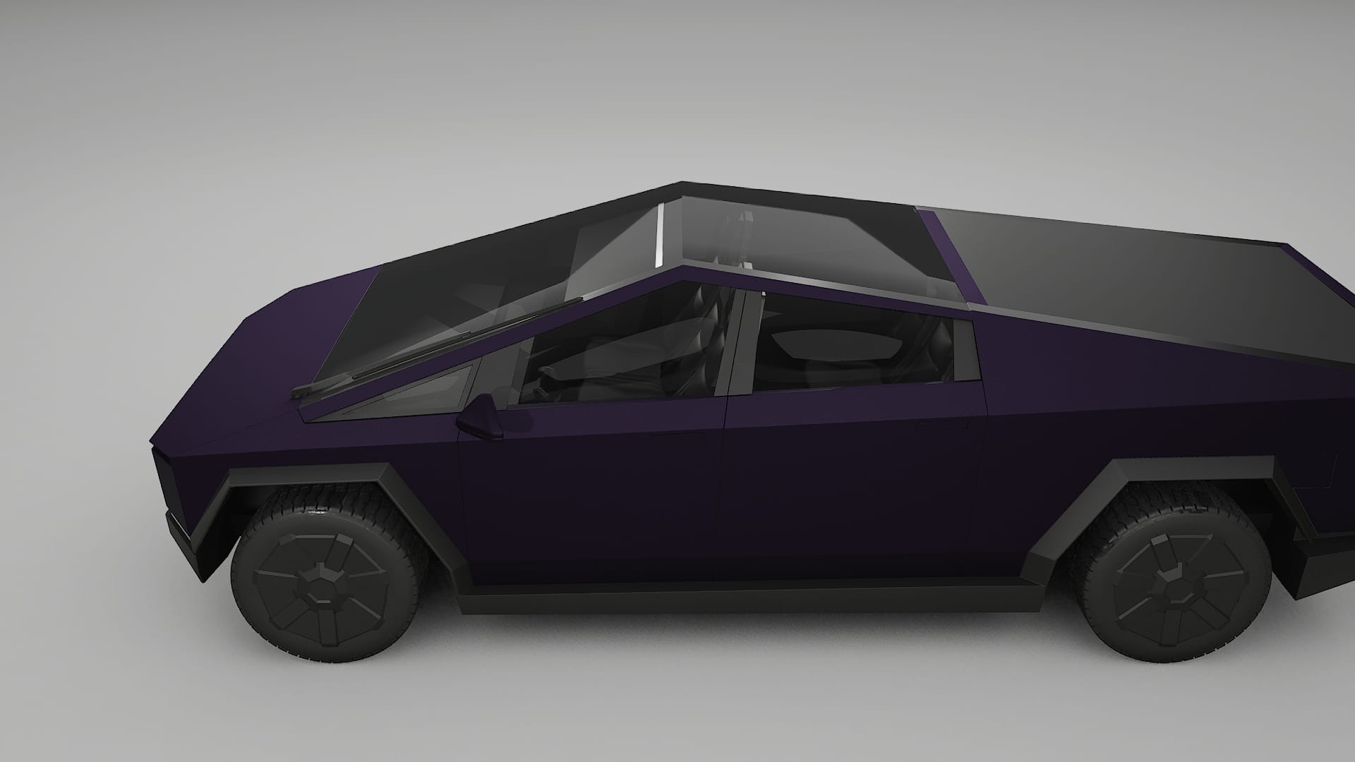 Tesla Cybertruck TPU Lakbeschermingsfolie | VIOLET Kleurveranderende PPF – Volledig Voorgesneden Kit