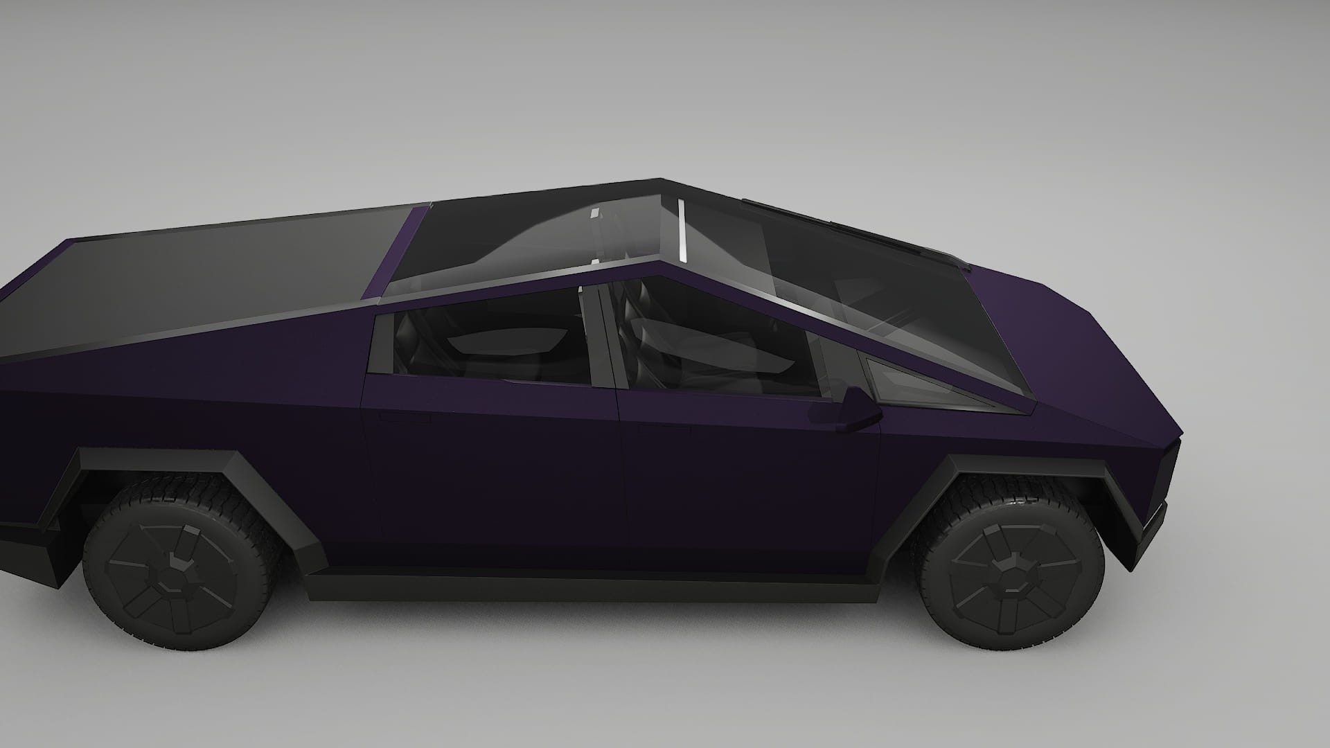 Tesla Cybertruck TPU Lakbeschermingsfolie | VIOLET Kleurveranderende PPF – Volledig Voorgesneden Kit