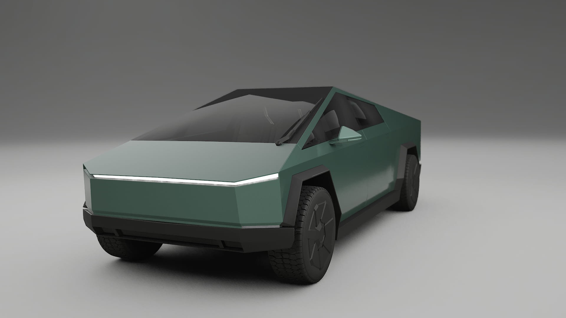 Tesla Cybertruck TPU Lakbeschermingsfolie | EVERGREEN Kleurveranderende PPF – Volledig Voorgesneden Kit