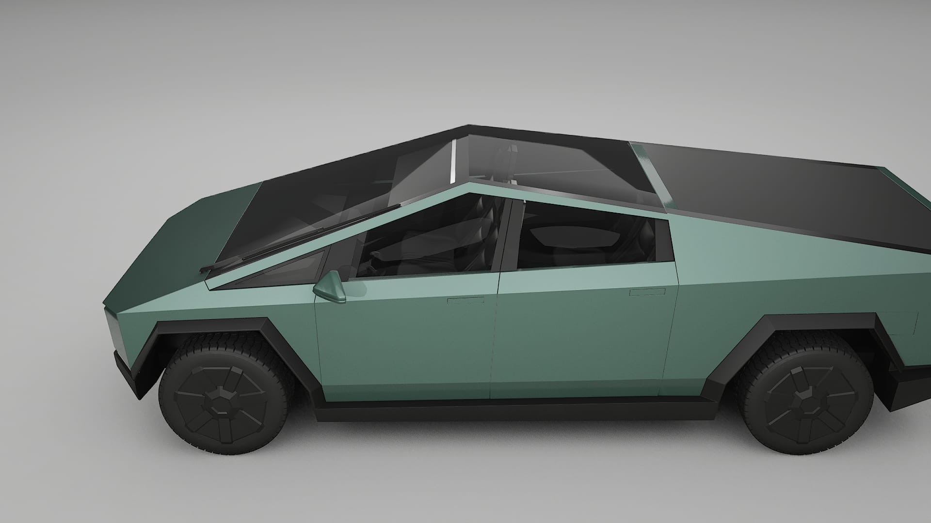 Tesla Cybertruck TPU Lakbeschermingsfolie | EVERGREEN Kleurveranderende PPF – Volledig Voorgesneden Kit