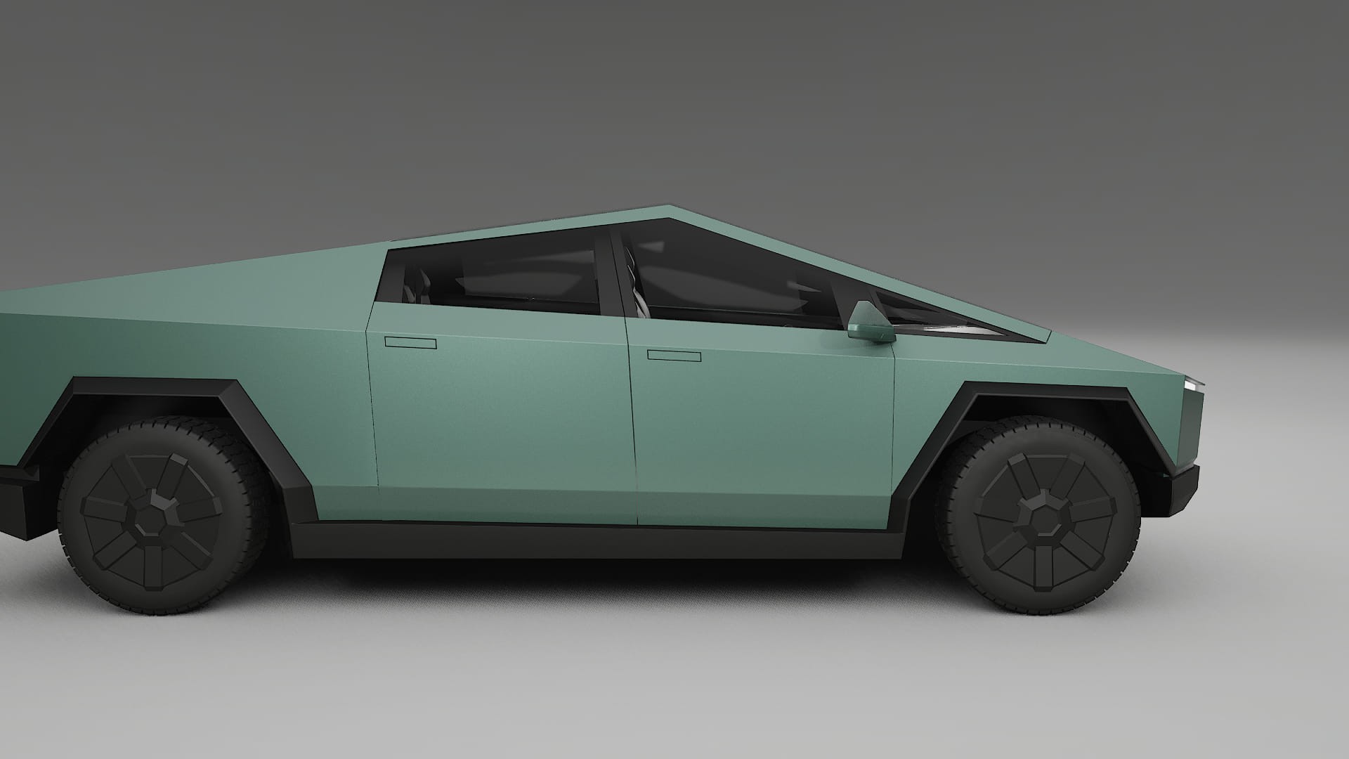 Tesla Cybertruck TPU Lakbeschermingsfolie | EVERGREEN Kleurveranderende PPF – Volledig Voorgesneden Kit