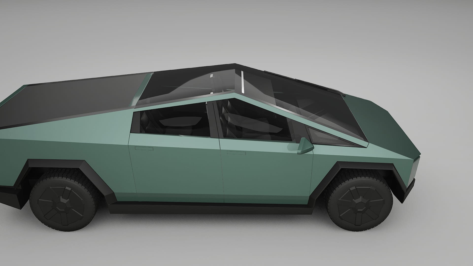 Tesla Cybertruck TPU Lakbeschermingsfolie | EVERGREEN Kleurveranderende PPF – Volledig Voorgesneden Kit