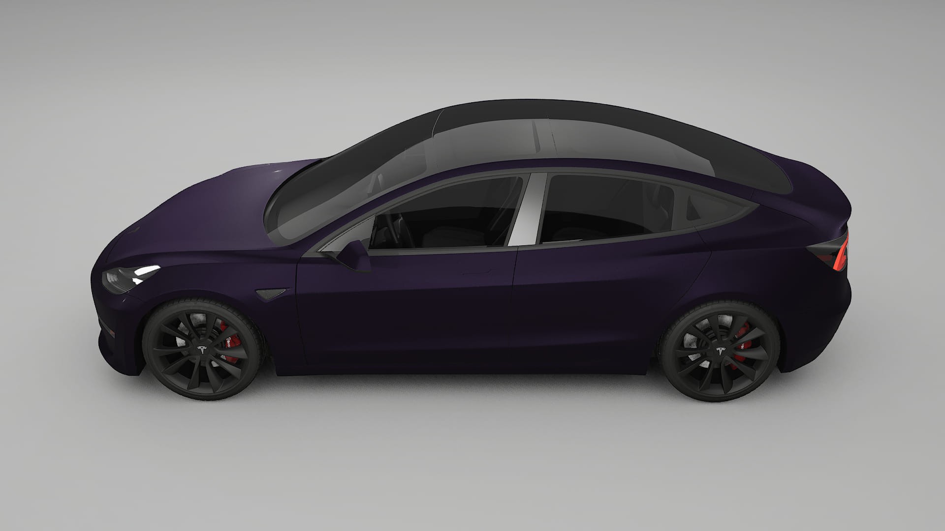 Tesla Model3 TPU Lakbeschermingsfolie | VIOLET Kleurveranderende PPF – Volledig Voorgesneden Kit