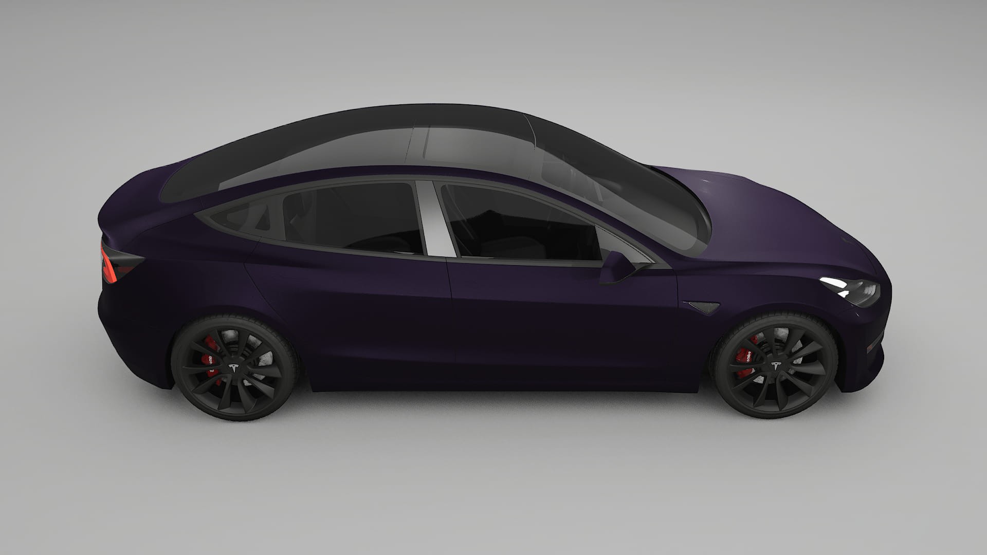 Tesla Model3 TPU Lakbeschermingsfolie | VIOLET Kleurveranderende PPF – Volledig Voorgesneden Kit