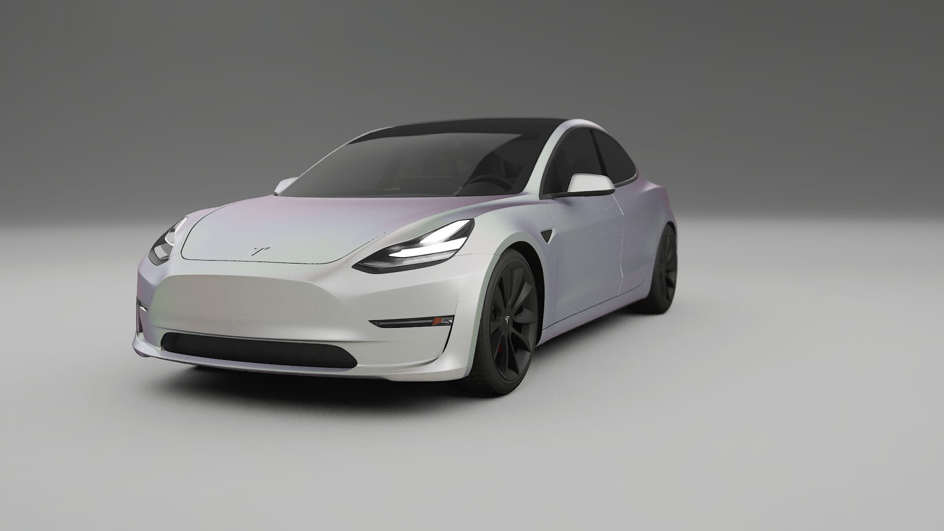 Tesla Model3 TPU Lakbeschermingsfolie | NEBULA Kleurveranderende PPF – Volledig Voorgesneden Kit