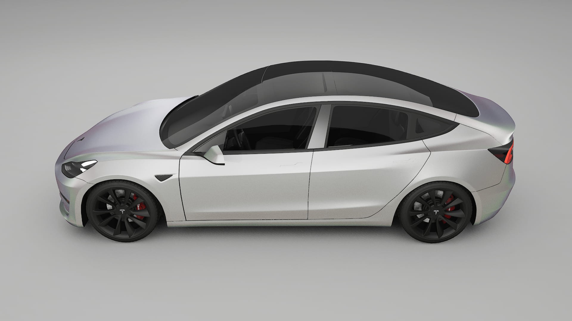 Tesla Model3 TPU Lakbeschermingsfolie | NEBULA Kleurveranderende PPF – Volledig Voorgesneden Kit