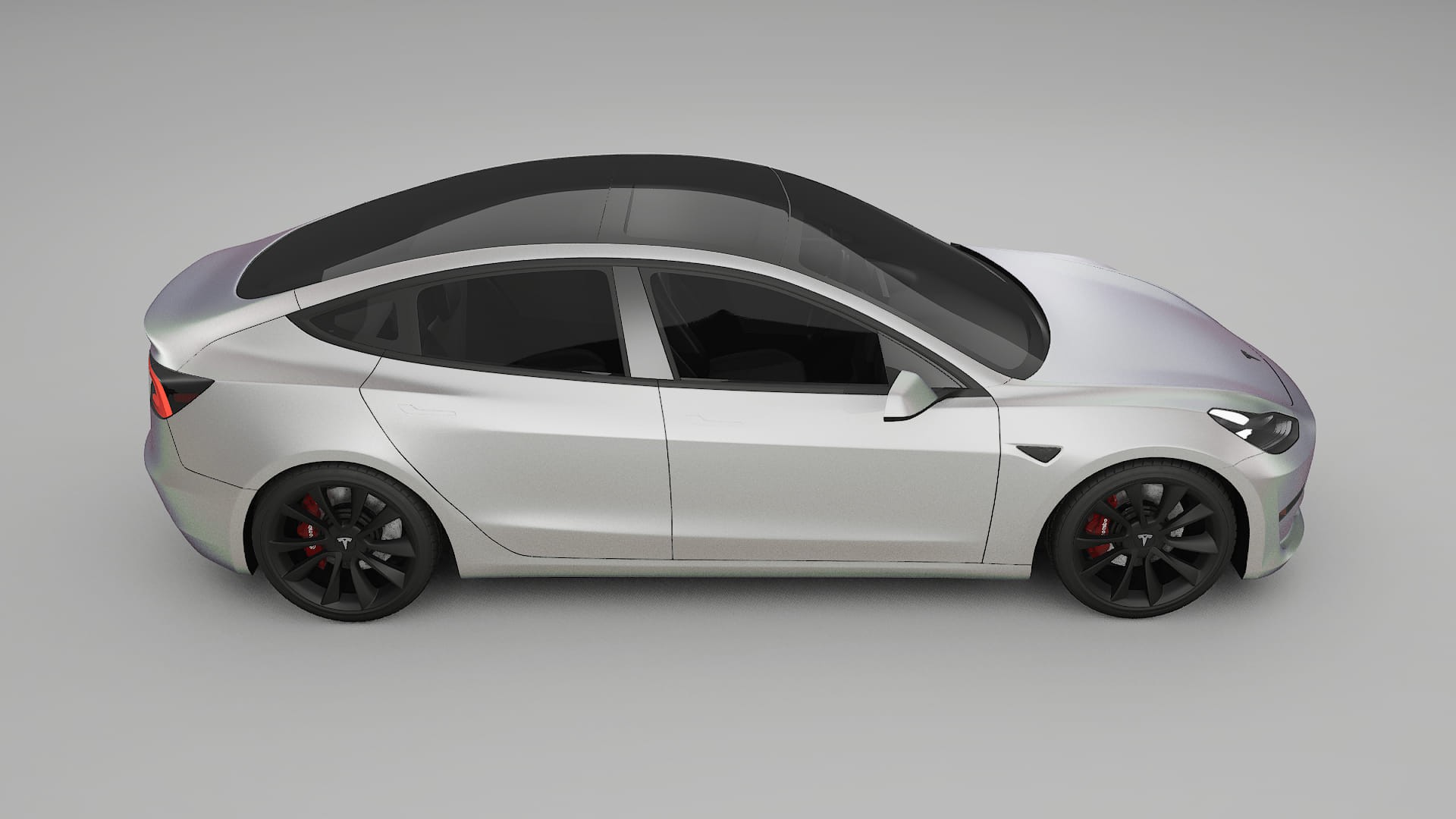 Tesla Model3 TPU Lakbeschermingsfolie | NEBULA Kleurveranderende PPF – Volledig Voorgesneden Kit