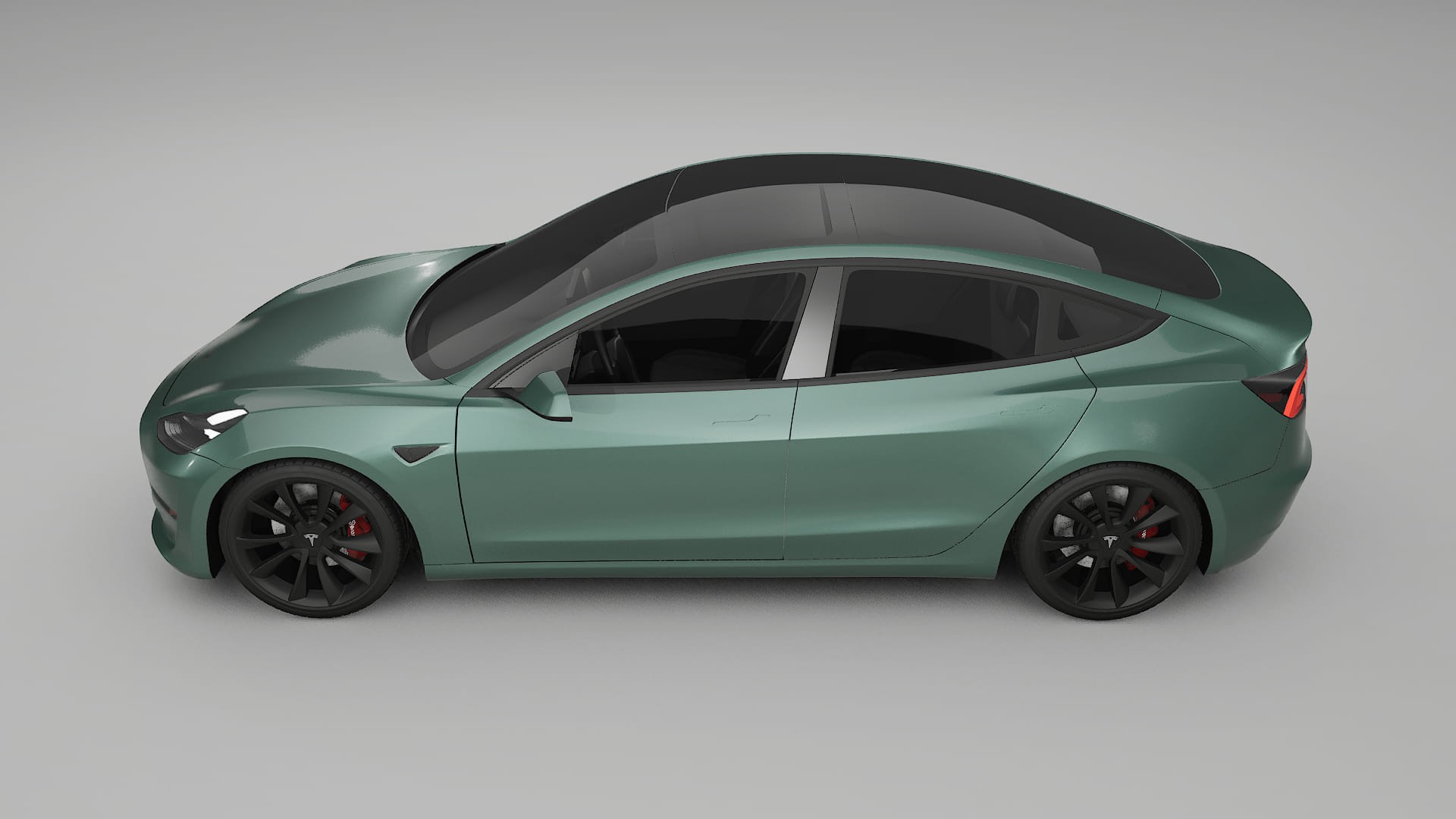 Tesla Model3 TPU Lakbeschermingsfolie | EVERGREEN Kleurveranderende PPF – Volledig Voorgesneden Kit