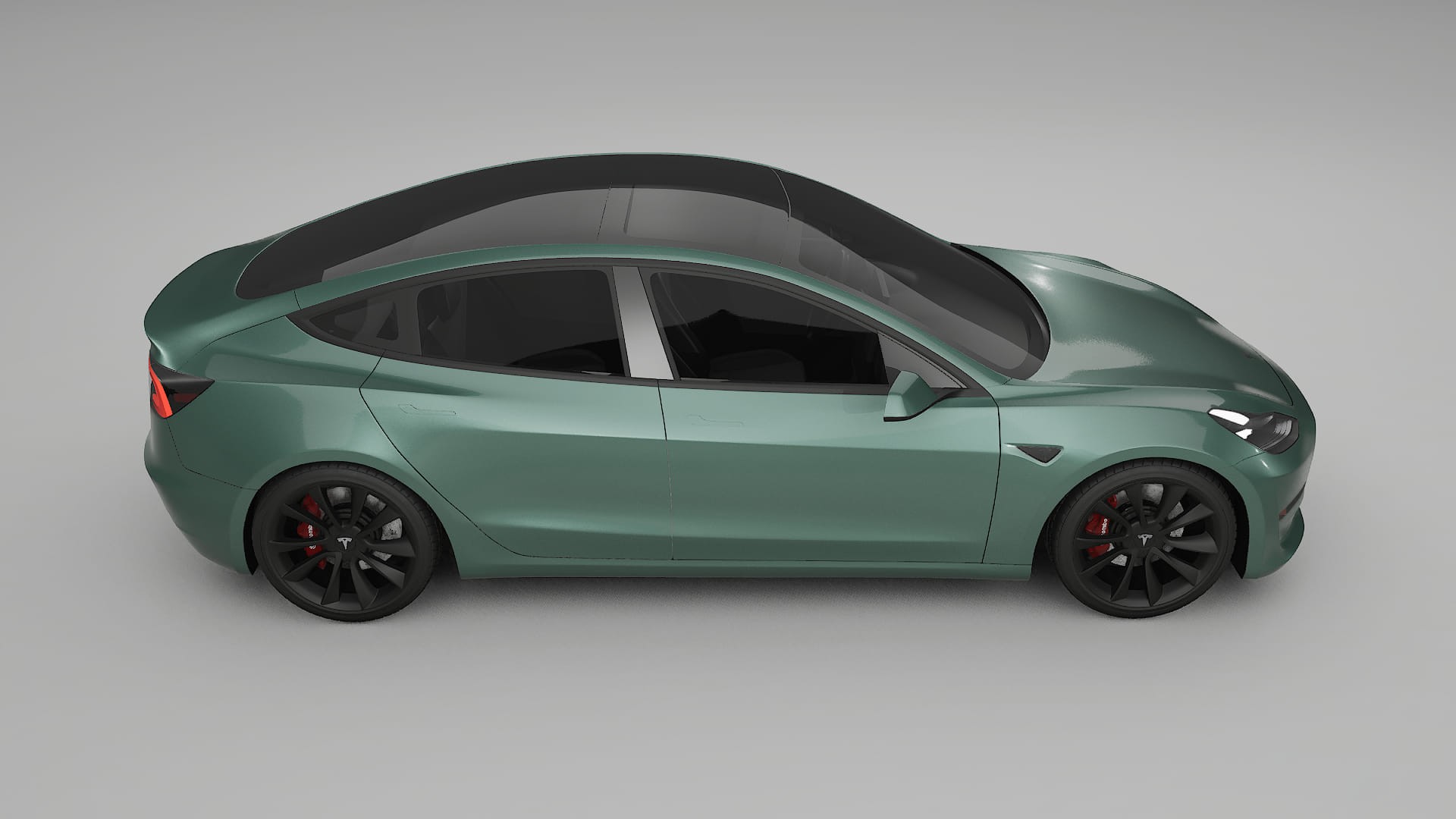 Tesla Model3 TPU Lakbeschermingsfolie | EVERGREEN Kleurveranderende PPF – Volledig Voorgesneden Kit