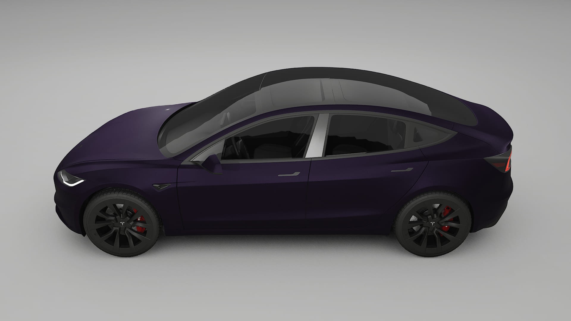 Tesla Model3 Highland TPU Lakbeschermingsfolie | VIOLET Kleurveranderende PPF – Volledig Voorgesneden Kit