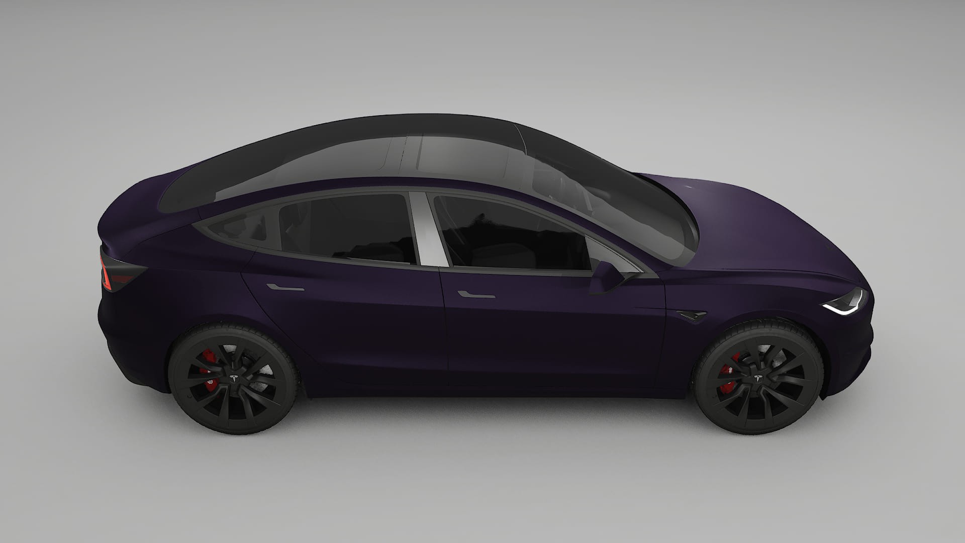 Tesla Model3 Highland TPU Lakbeschermingsfolie | VIOLET Kleurveranderende PPF – Volledig Voorgesneden Kit