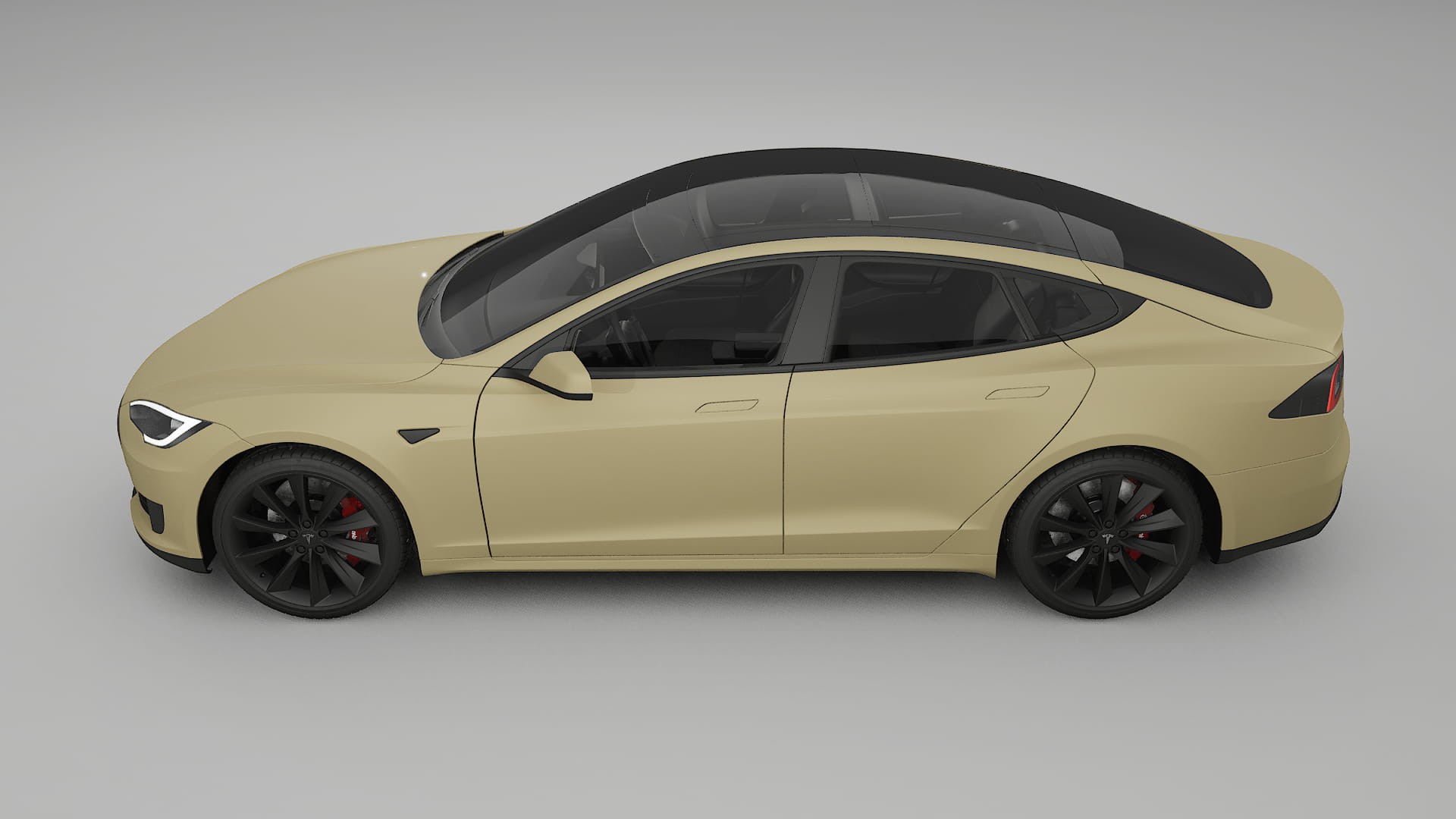 Tesla Model S TPU Lakbeschermingsfolie | SAND Kleurveranderende PPF – Volledig Voorgesneden Kit