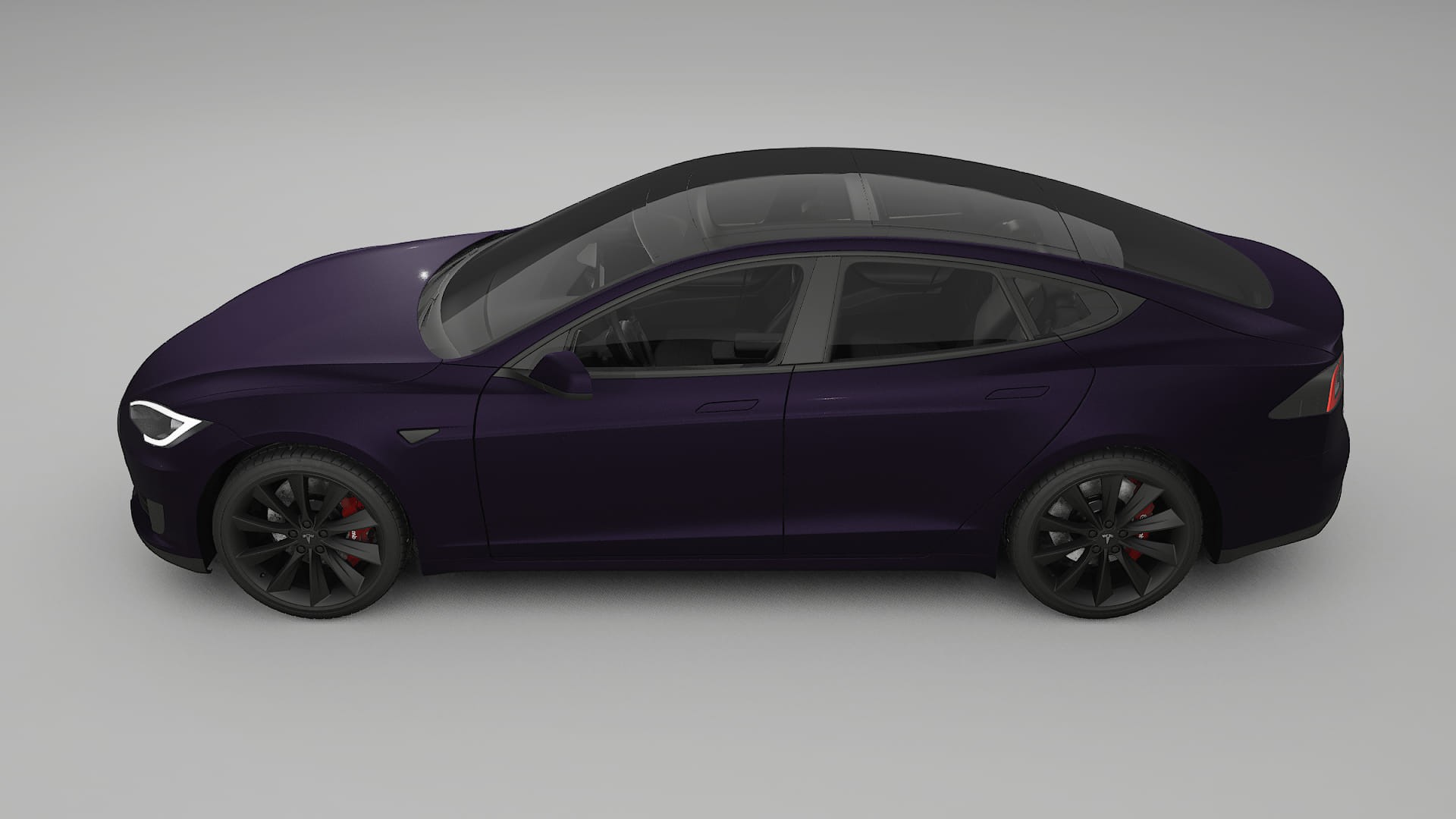 Tesla Model S TPU Lakbeschermingsfolie | VIOLET Kleurveranderende PPF – Volledig Voorgesneden Kit