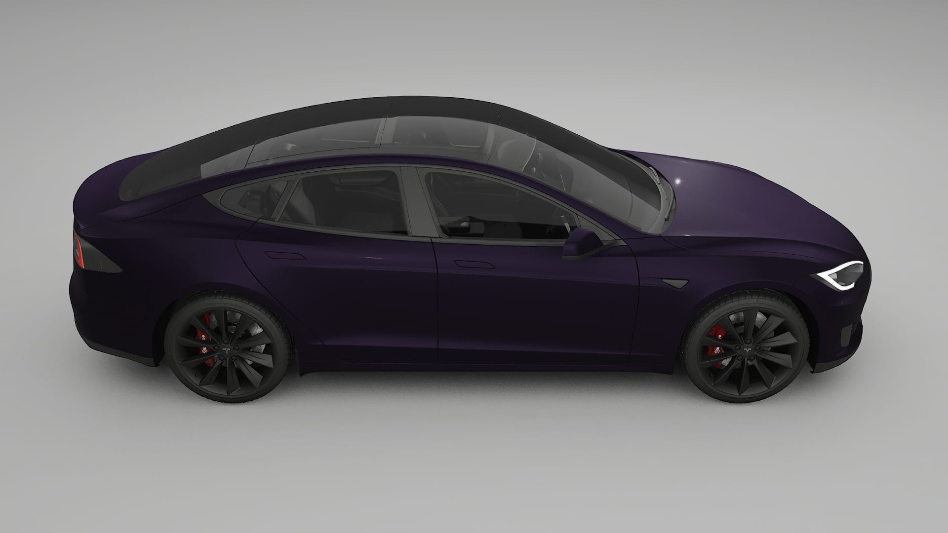 Tesla Model S TPU Lakbeschermingsfolie | VIOLET Kleurveranderende PPF – Volledig Voorgesneden Kit