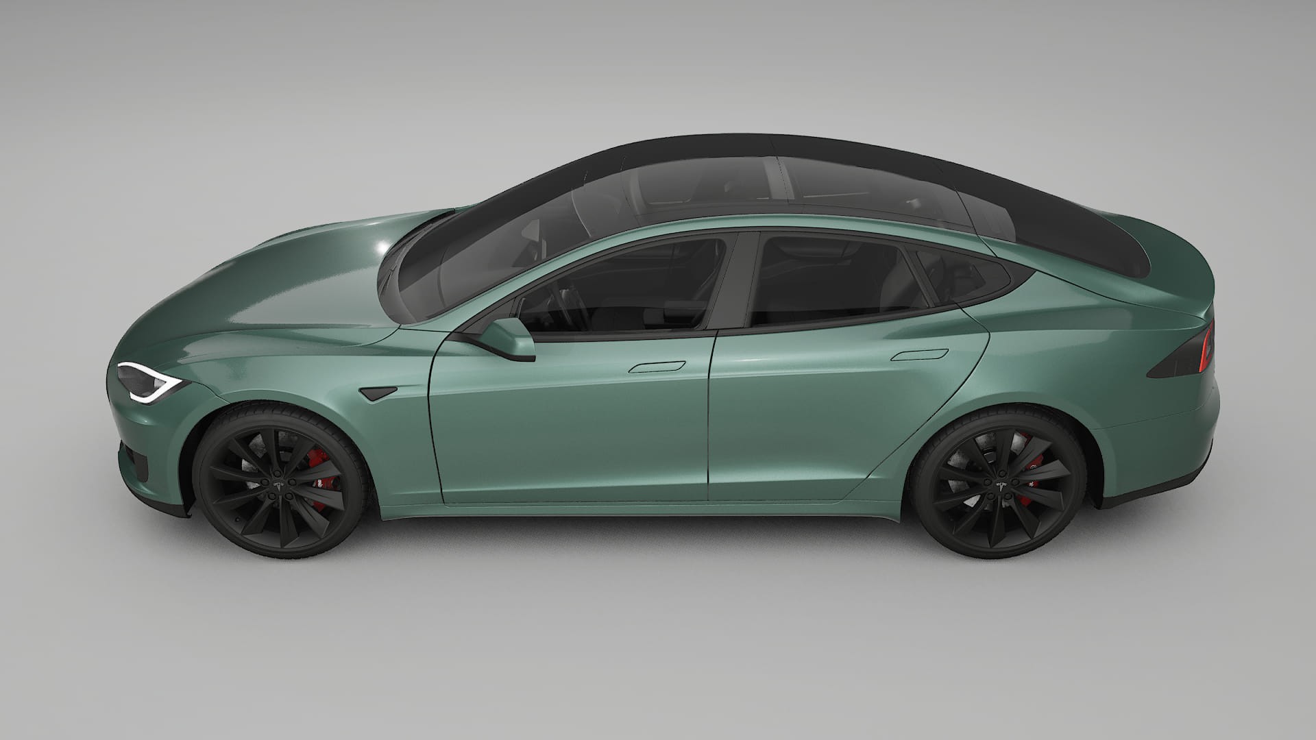 Tesla Model S TPU Lakbeschermingsfolie | EVERGREEN Kleurveranderende PPF – Volledig Voorgesneden Kit