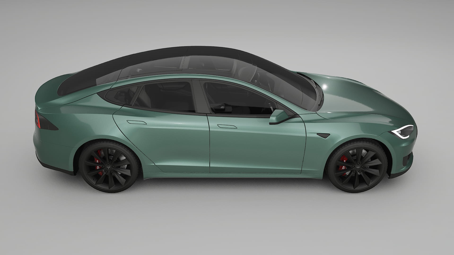 Tesla Model S TPU Lakbeschermingsfolie | EVERGREEN Kleurveranderende PPF – Volledig Voorgesneden Kit