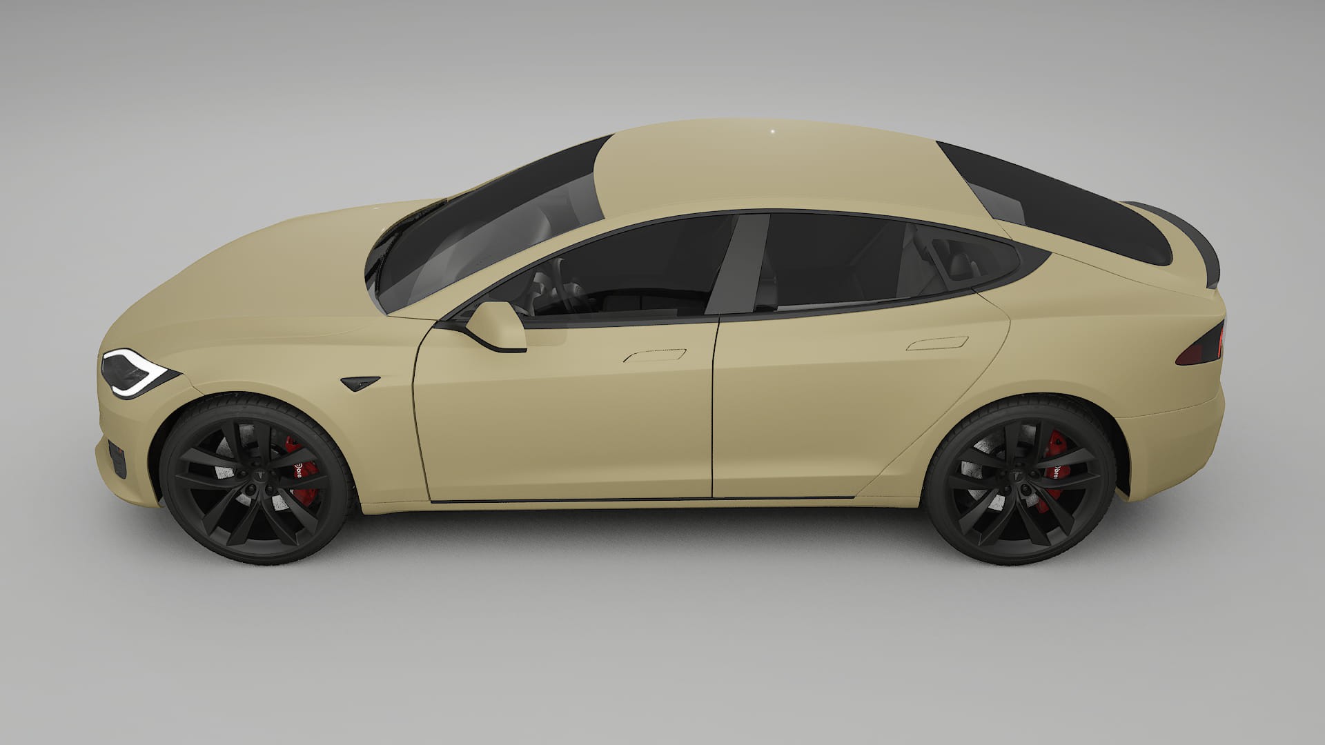 Tesla Model S Refresh TPU Lakbeschermingsfolie | SAND Kleurveranderende PPF – Volledig Voorgesneden Kit