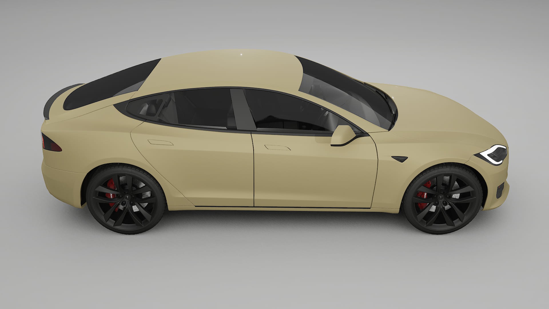 Tesla Model S Refresh TPU Lakbeschermingsfolie | SAND Kleurveranderende PPF – Volledig Voorgesneden Kit