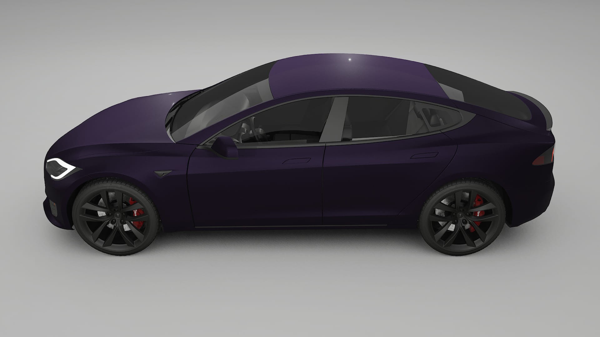 Tesla Model S Refresh TPU Lakbeschermingsfolie | VIOLET Kleurveranderende PPF – Volledig Voorgesneden Kit