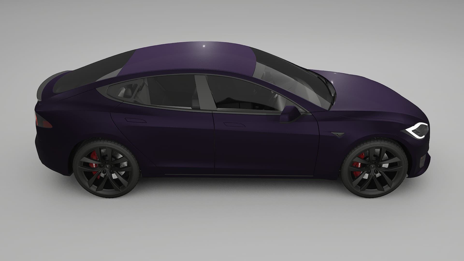 Tesla Model S Refresh TPU Lakbeschermingsfolie | VIOLET Kleurveranderende PPF – Volledig Voorgesneden Kit