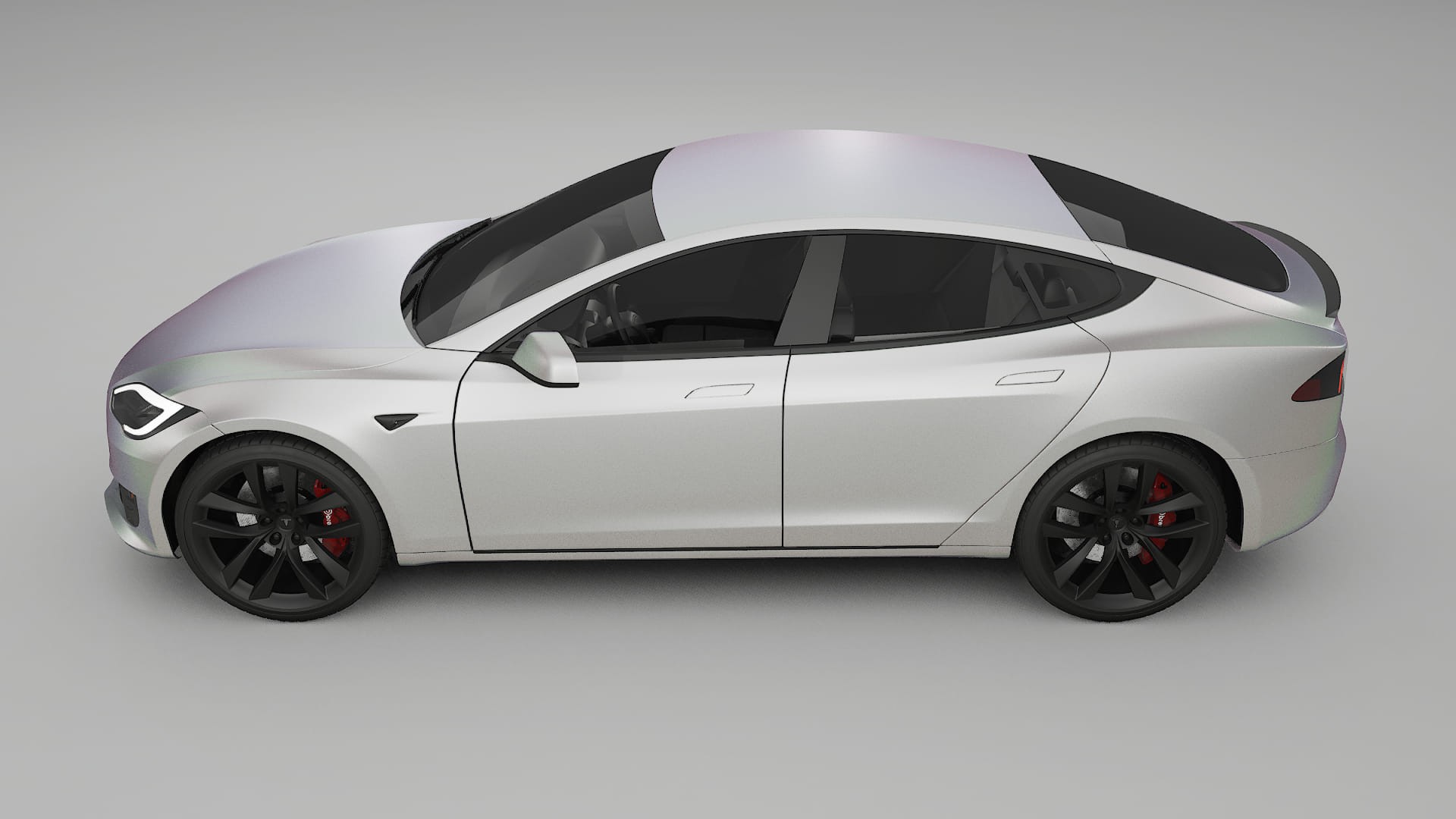 Tesla Model S Refresh TPU Lakbeschermingsfolie | NEBULA Kleurveranderende PPF – Volledig Voorgesneden Kit