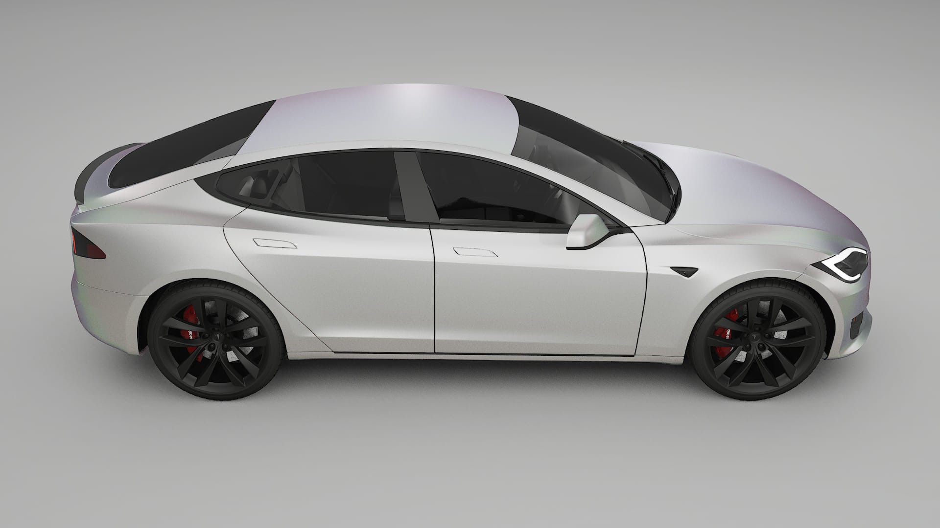 Tesla Model S Refresh TPU Lakbeschermingsfolie | NEBULA Kleurveranderende PPF – Volledig Voorgesneden Kit