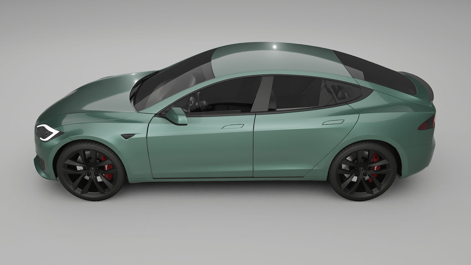 Tesla Model S Refresh TPU Lakbeschermingsfolie | EVERGREEN Kleurveranderende PPF – Volledig Voorgesneden Kit