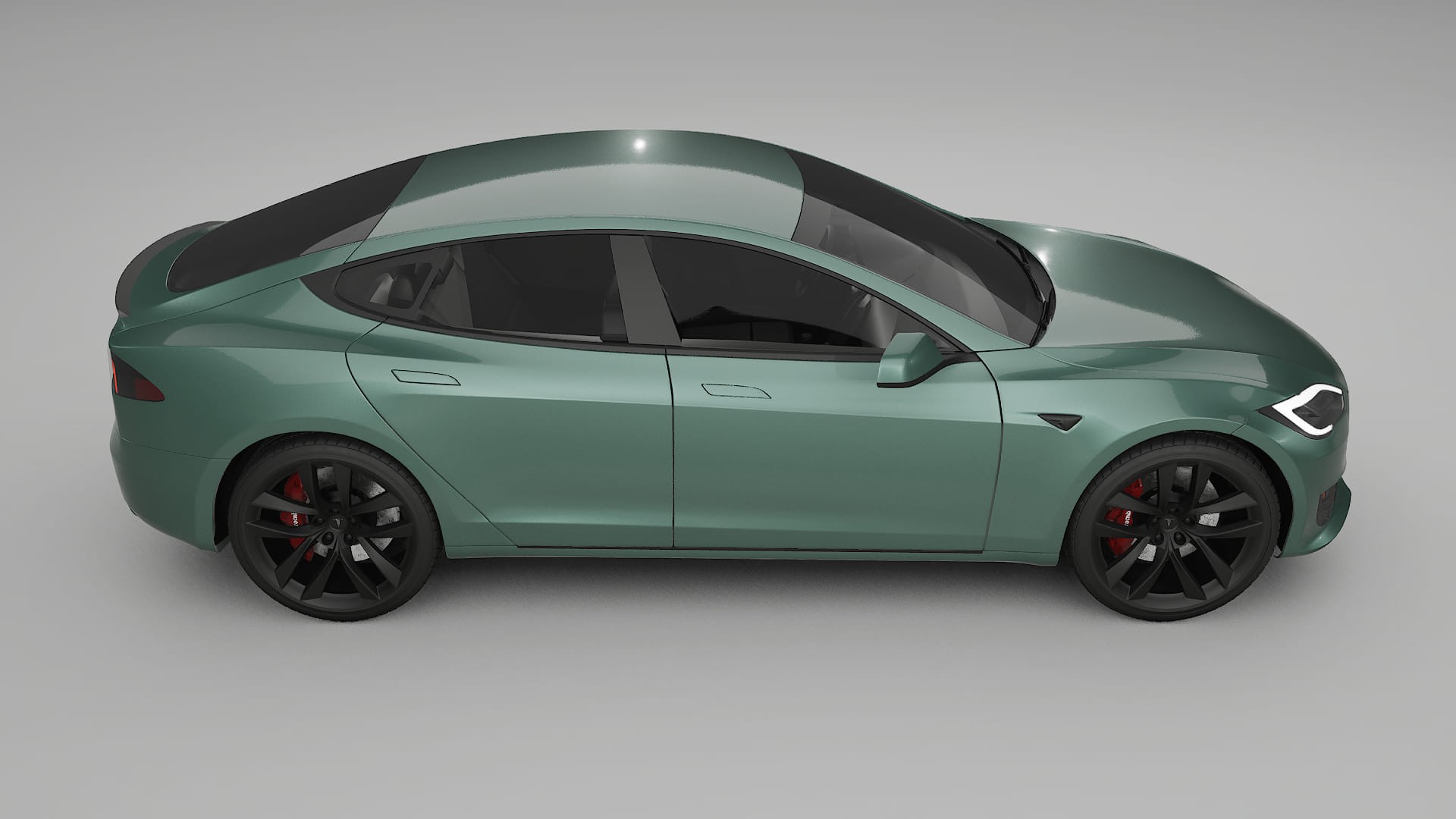 Tesla Model S Refresh TPU Lakbeschermingsfolie | EVERGREEN Kleurveranderende PPF – Volledig Voorgesneden Kit