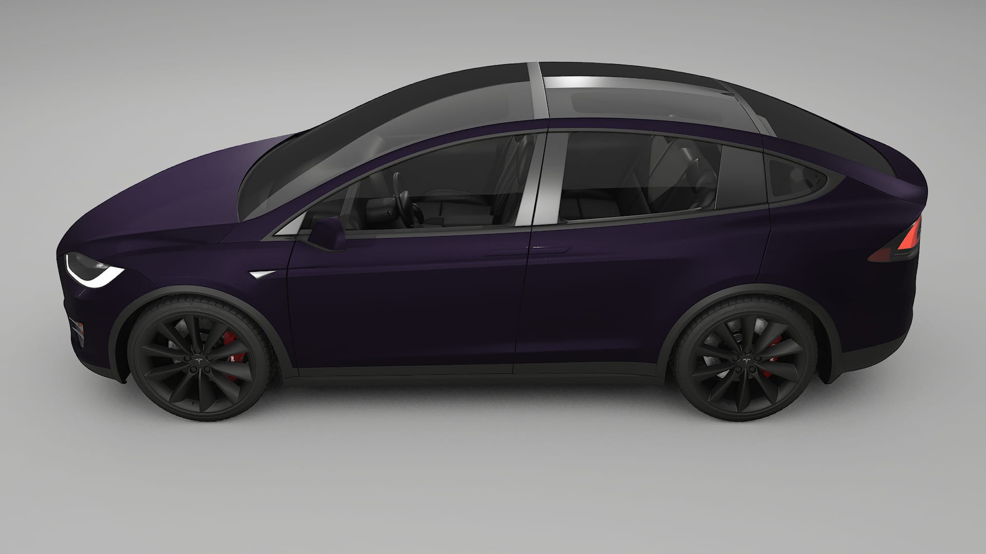 Tesla Model X TPU Lakbeschermingsfolie | VIOLET Kleurveranderende PPF – Volledig Voorgesneden Kit