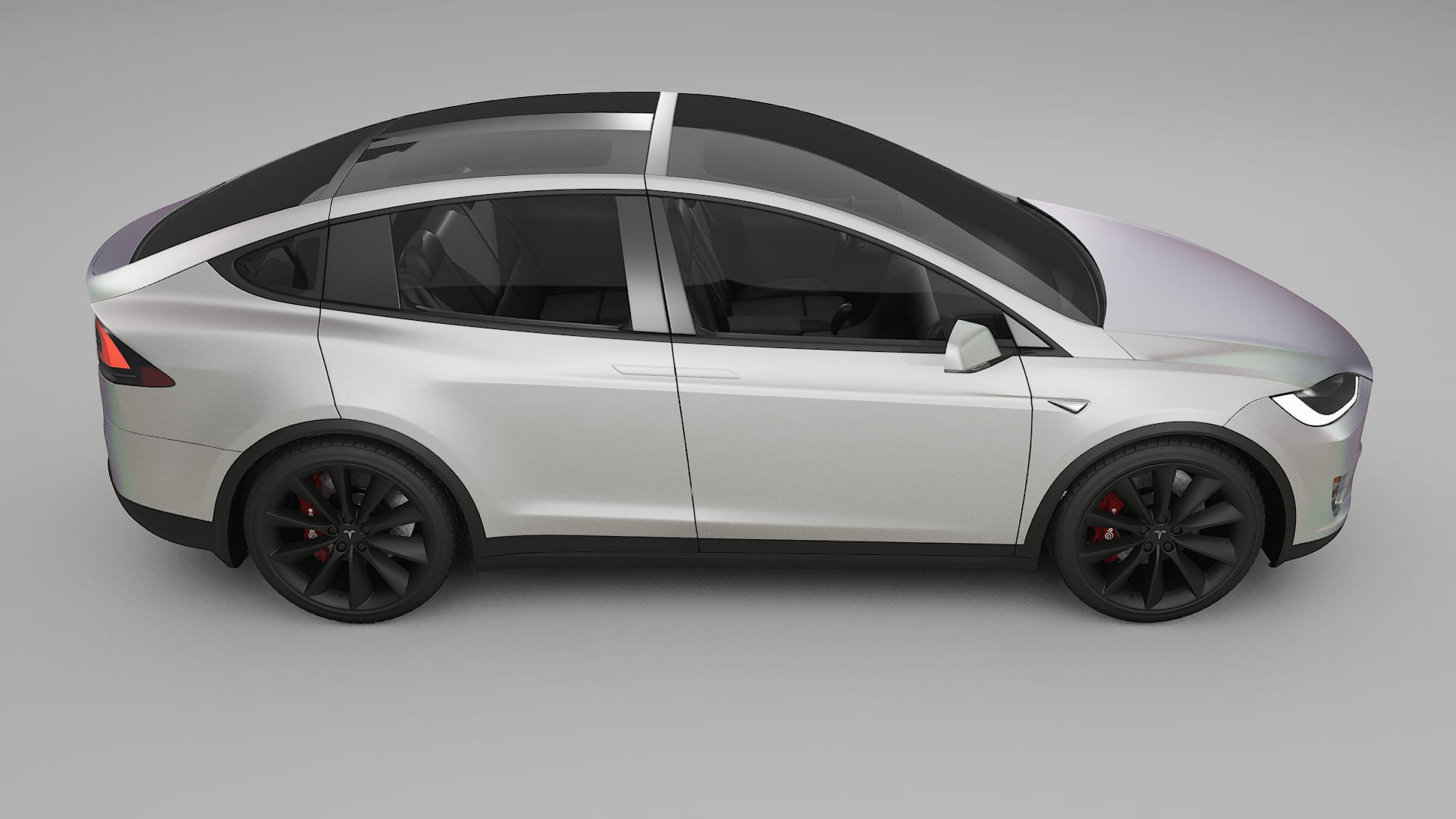 Tesla Model X TPU Lakbeschermingsfolie | NEBULA Kleurveranderende PPF – Volledig Voorgesneden Kit